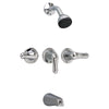 [3375502.002] Colony® Soft 2.5 gpm/9.5 L/min 3-Handle Tub and Shower Valve and Trim Kit With Lever Handles - Polished Chrome