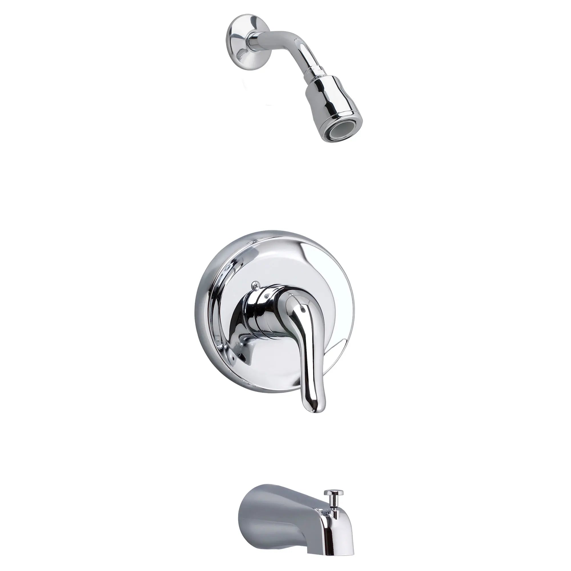 Colony Soft 1.5 GPM Tub and Shower Trim Kit with FloWise Showerhead and Lever Handle // POLISHED CHROME // 169840_P-T675508002_02_0_CDNwebp.webp