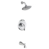 [T186502.002] Fluent 2.5 GPM Tub and Shower Trim Kit with Lever Handle - Polished Chrome