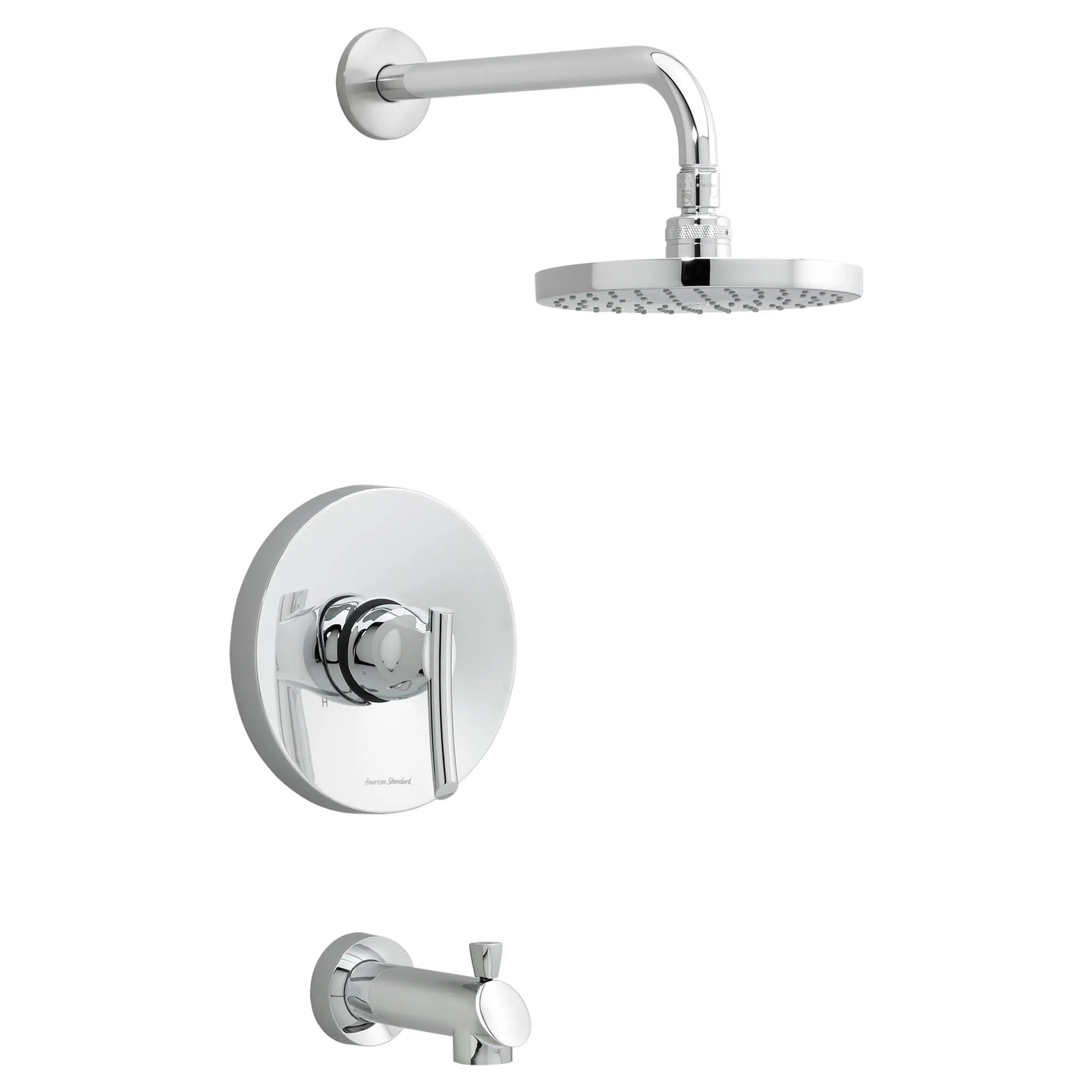 Green Tea 2.5 GPM Tub and Shower Trim Kit with Rain Showerhead and Lever Handle // POLISHED CHROME // 169847_P-T010502002_0_CDNwebp.webp