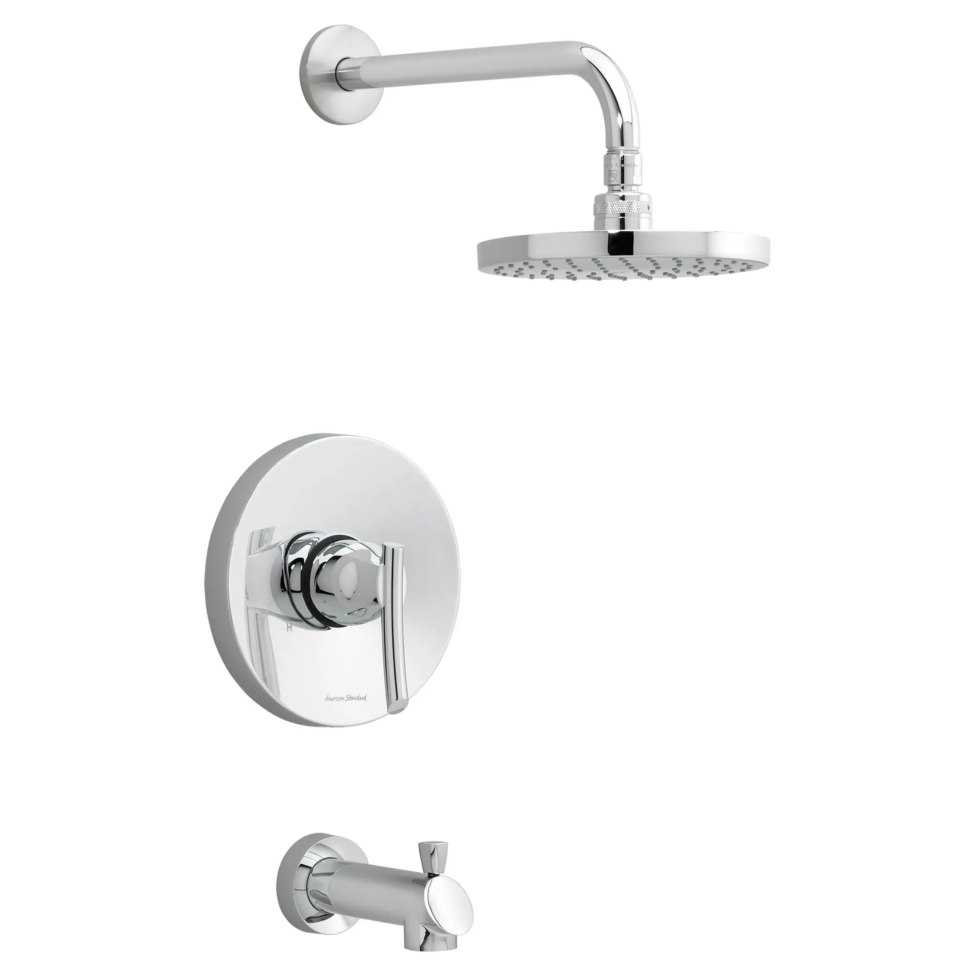 Green Tea 2.5 GPM Tub and Shower Trim Kit with Rain Showerhead and Lever Handle // POLISHED CHROME // 169848_P-T010502002_02_0_CDNwebp.webp