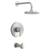 [T010502.075] Green Tea 2.5 GPM Tub and Shower Trim Kit with Rain Showerhead and Lever Handle - Polished Chrome