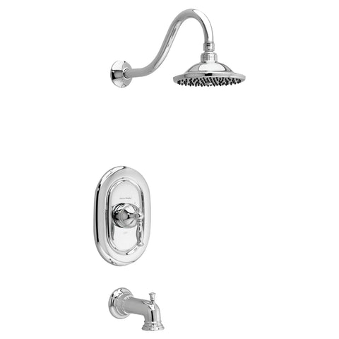 Quentin 2.5 GPM Tub and Shower Trim Kit with Rain Showerhead and Lever Handle
