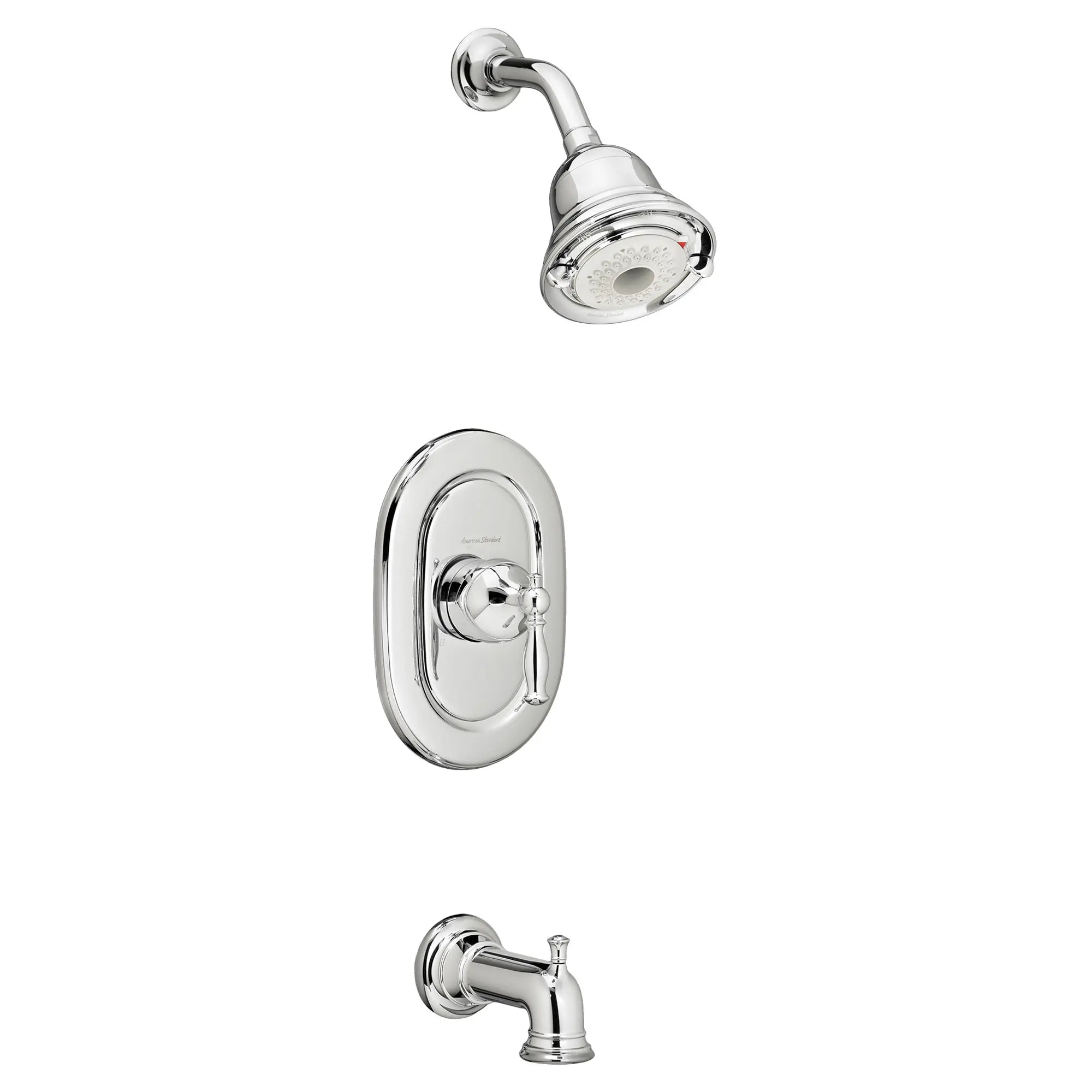 Quentin 2.0 GPM Tub and Shower Trim Kit with FloWise Showerhead, Pressure Balance Valve Cartridge with Lever Handle // POLISHED CHROME // 169871_P-T440508002_0_CDNwebp.webp