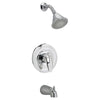 [T385502.002] Reliant 3 2.5 GPM Tub and Shower Trim Kit with Lever Handle - Polished Chrome