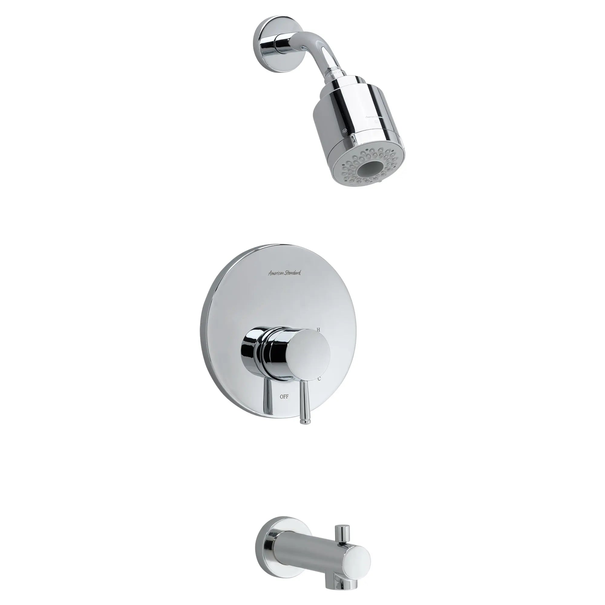 Serin 2.0 GPM Tub and Shower Trim Kit with FloWise Showerhead and Lever Handle // POLISHED CHROME // 169877_P-T064508002_0_CDNwebp.webp