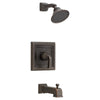 [T555522.224] Town Square 2.5 GPM Tub and Shower Trim Kit with Rain Showerhead and Lever Handle - Polished Chrome