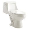 [2862056.020] Fairfield One-Piece 1.6 GPF/6.0 LPF Left Trip Lever 15-1/2-in. Elongated Toilet with Seat - White
