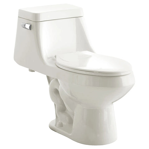 Fairfield One-Piece 1.6 GPF/6.0 LPF Left Trip Lever 15-1/2-in. Elongated Toilet with Seat