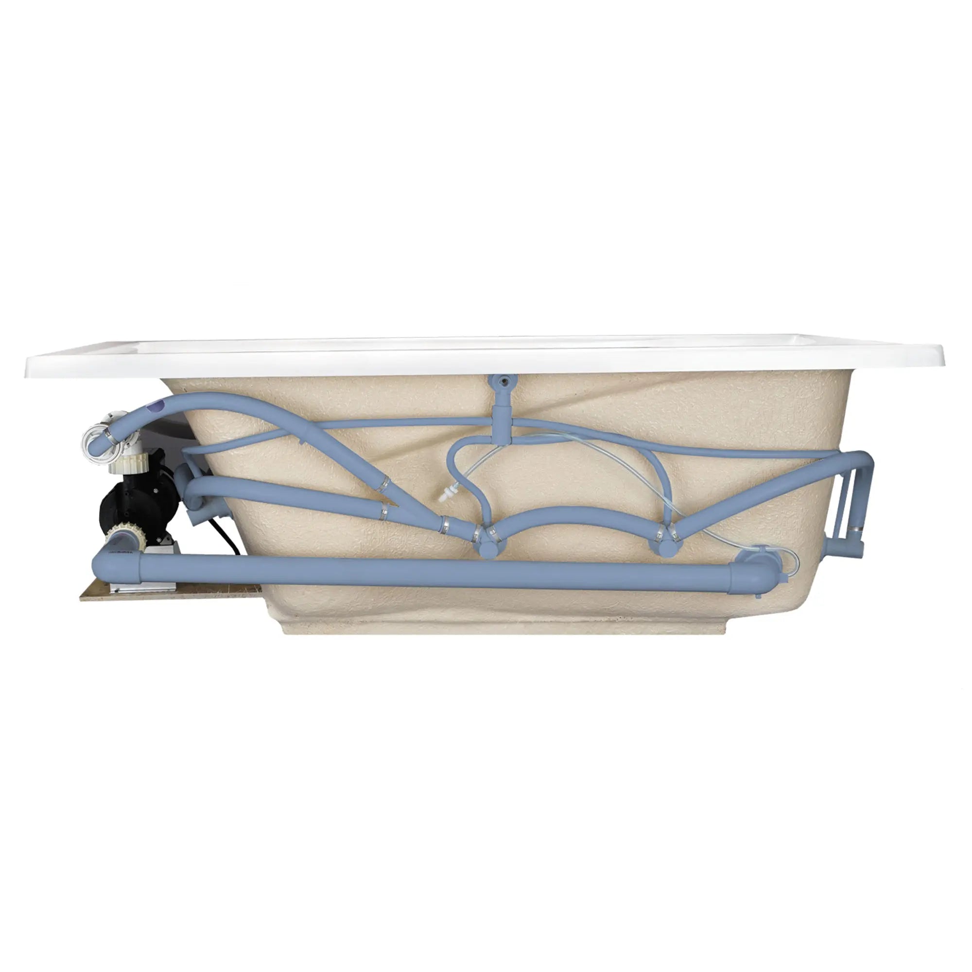 EverClean 60 in. Acrylic Rectangular Drop-In Whirlpool Bathtub // WHITE // 170175_P-2732LC020_0_CDNwebp.webp