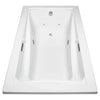 [3575448WCK2.020] Green Tea® 72 x 42-Inch Drop-In Bathtub With EcoSilent® EverClean® Combination Spa System - Arctic