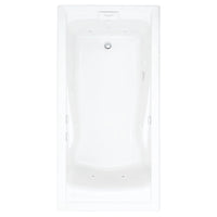 [7236VC.020] Evolution® 72 x 36-Inch Deep Soak® Drop-In Bathtub With EverClean® Hydromassage System - Arctic