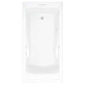 [7236VC.020] Evolution® 72 x 36-Inch Deep Soak® Drop-In Bathtub With EverClean® Hydromassage System - Arctic
