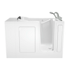 [2848.109.CRW] Gelcoat Premium Series 28 x 48-Inch Walk-in Tub With Combination Air Spa and Whirlpool Systems - Right-Hand Drain With Faucet - Linen