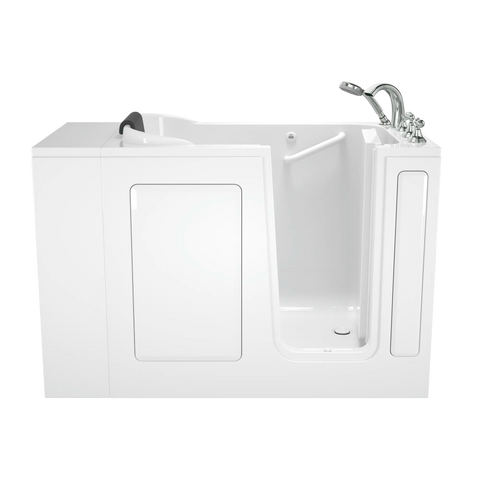 Gelcoat Premium Series 28 x 48-Inch Walk-in Tub With Soaker System - Right-Hand Drain With Faucet