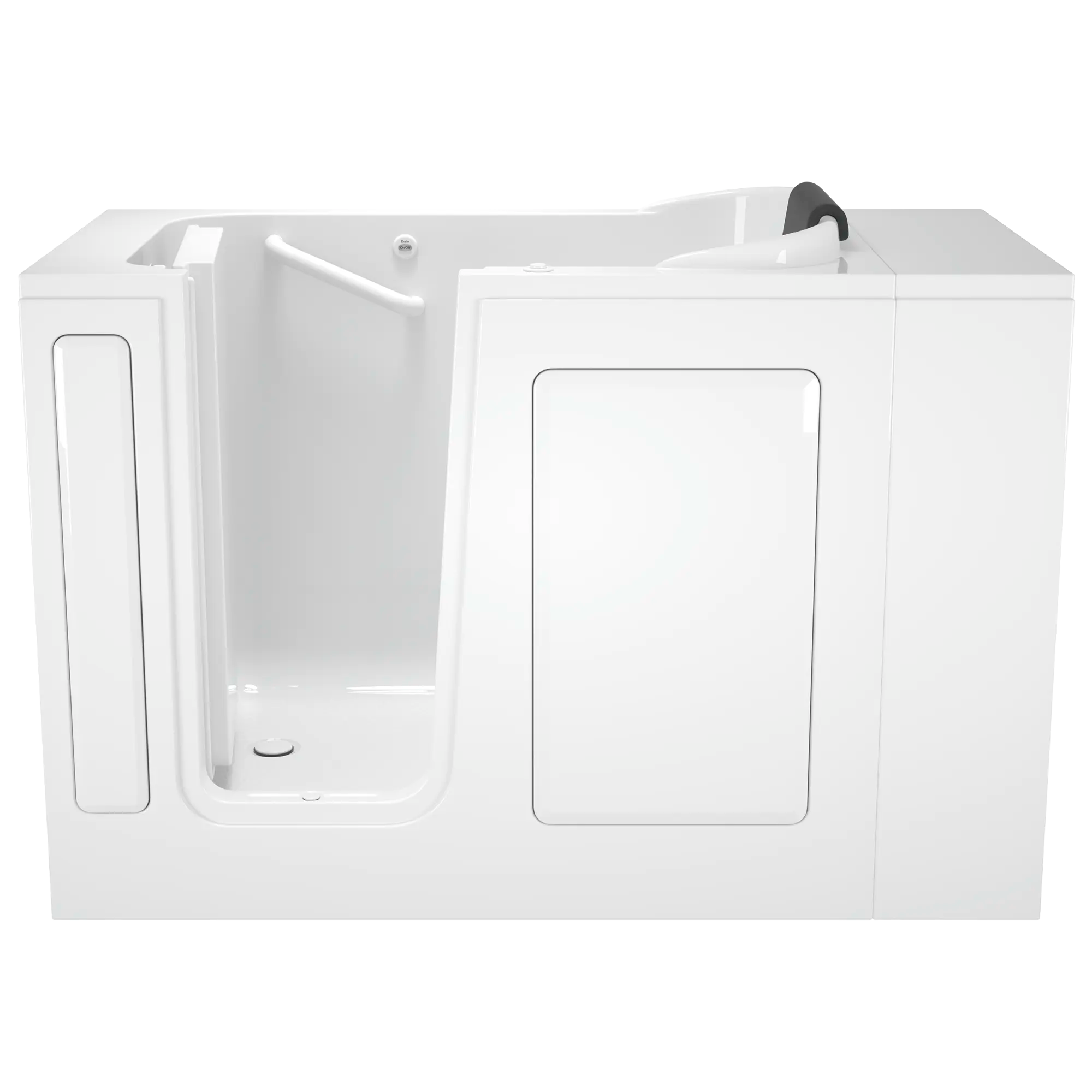 Gelcoat Premium Series 28 x 48-Inch Walk-in Tub With Whirlpool System - Left-Hand Drain // WHITE // 170289_Front_2848_105_ALW_WLW_0_CDNwebp.webp