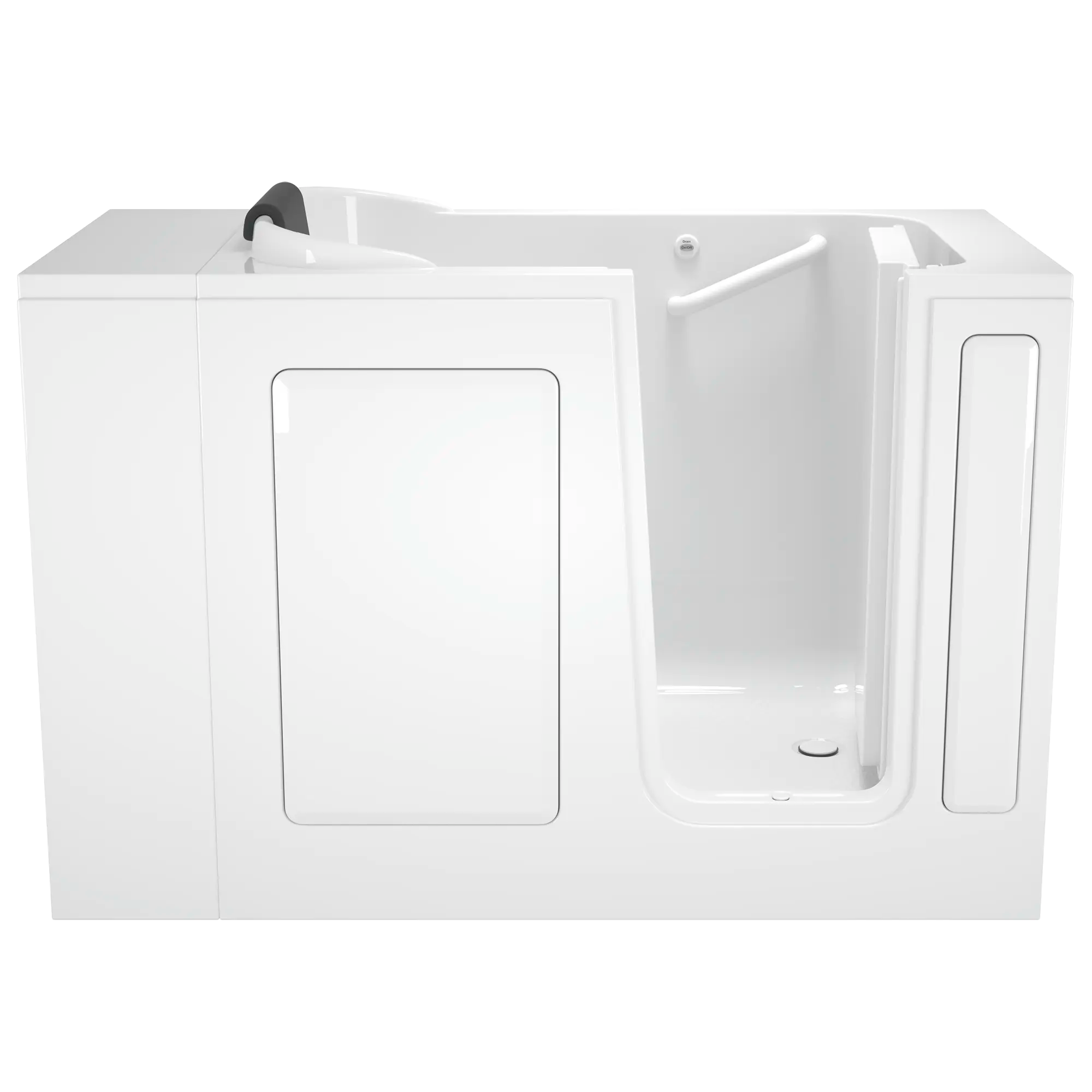 Gelcoat Premium Series 28 x 48-Inch Walk-in Tub With Soaker System - Right-Hand Drain // WHITE // 170297_Front_2848_105_SRW_0_CDNwebp.webp
