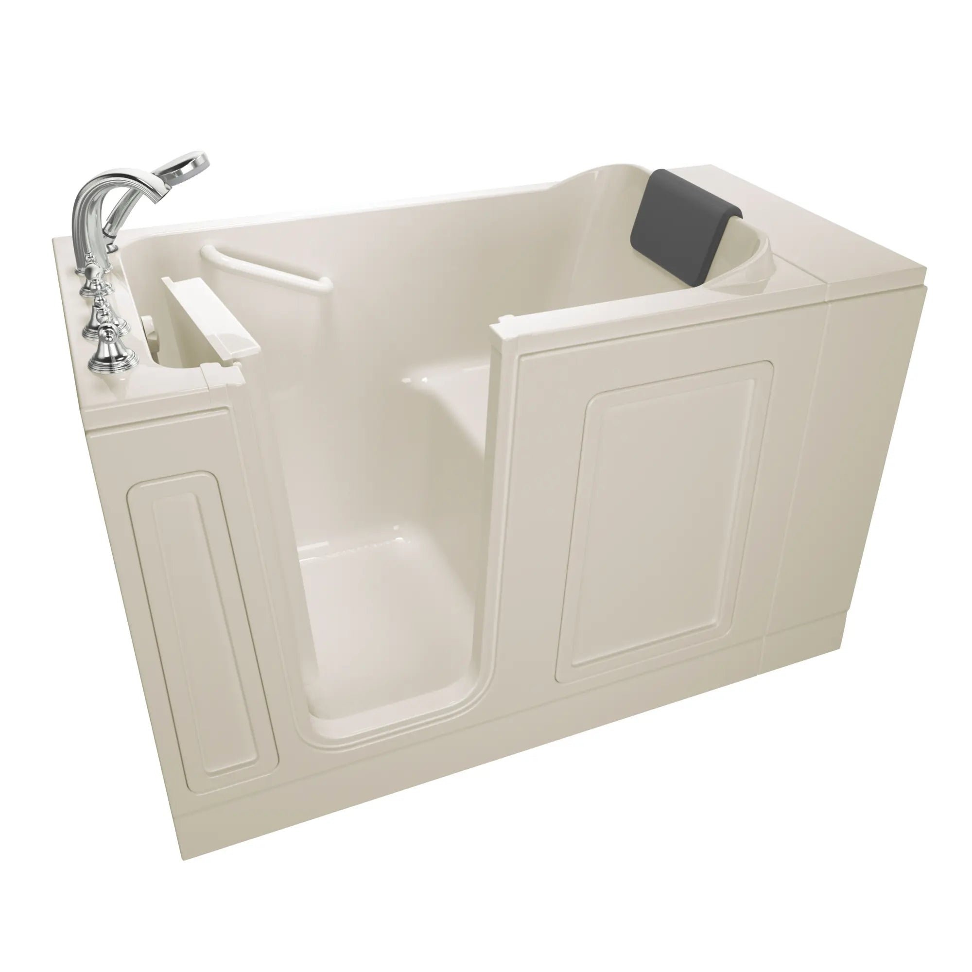 Acrylic Luxury Series 30 x 51 -Inch Walk-in Tub With Soaker System - Left-Hand Drain With Faucet // LINEN // 170338_3051119SLL_ST5130LS-BC_KO_0_CDNwebp.webp