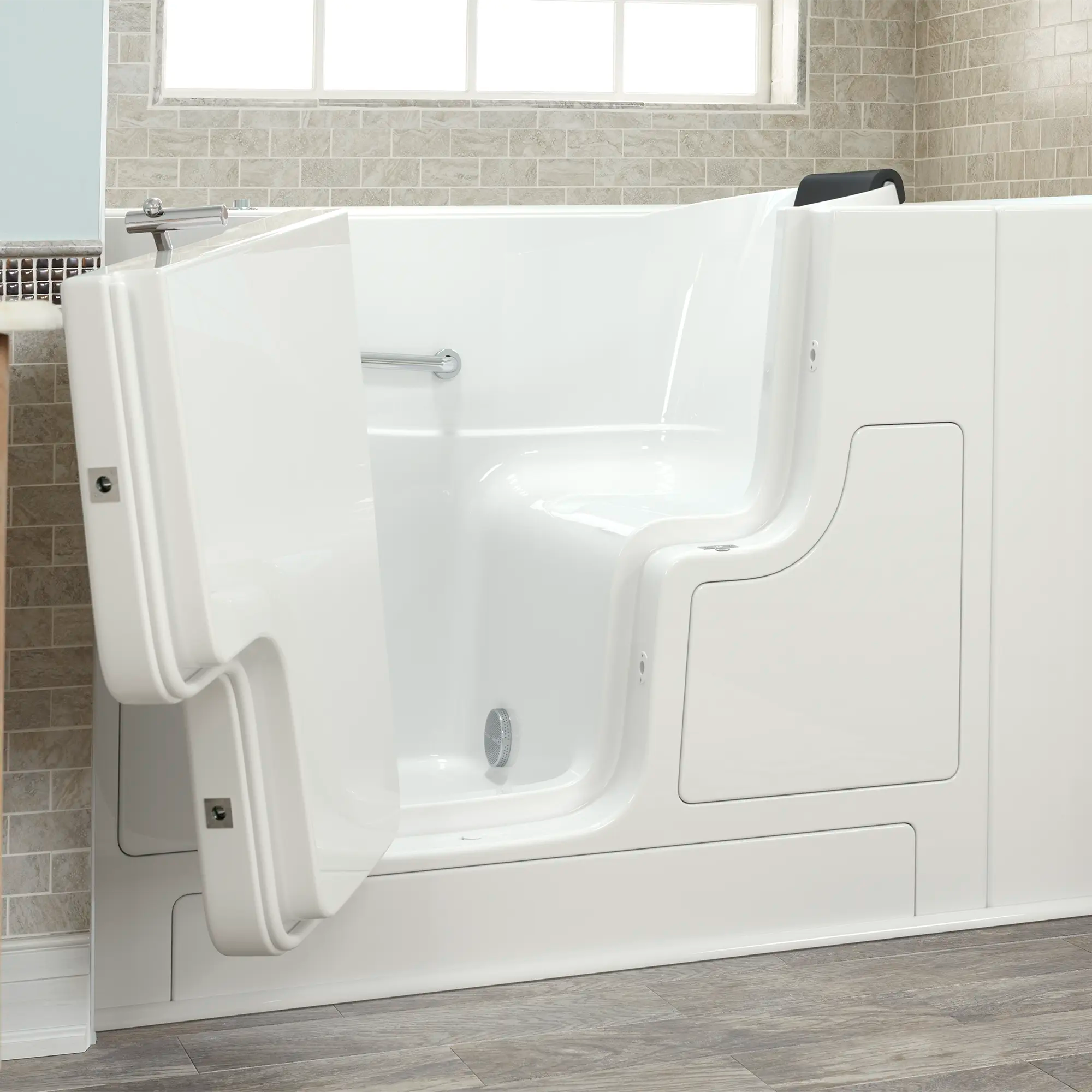 Gelcoat Premium Series 30 x 52 -Inch Walk-in Tub With Soaker System - Left-Hand Drain // WHITE // 170441_3052OD_105_SLW_v2_2017_sq_0_CDNwebp.webp