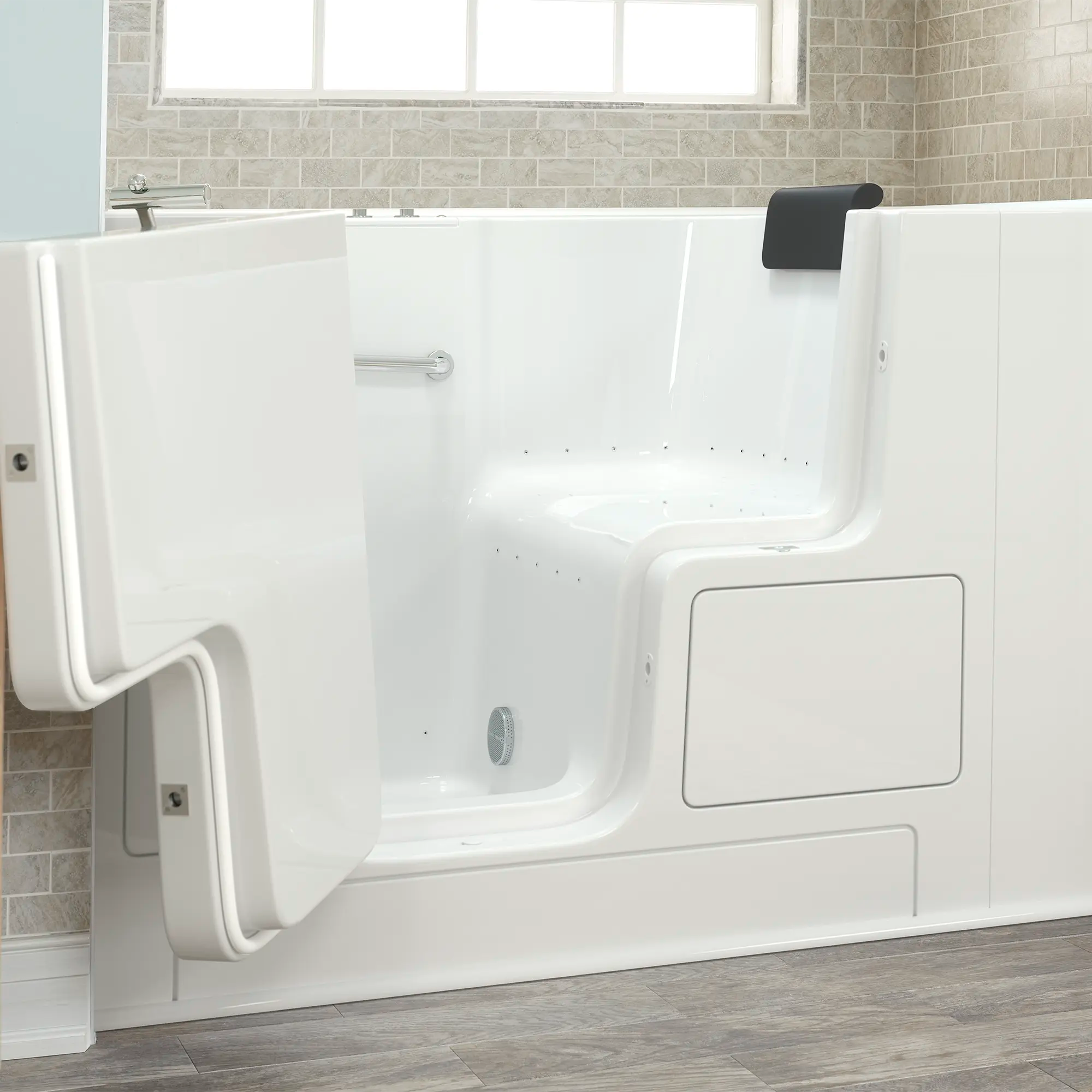 Gelcoat Premium Series 32 x 52 -Inch Walk-in Tub With Air Spa System - Left-Hand Drain // WHITE // 170481_3252OD_105_ALW_v2_2017_sq_0_CDNwebp.webp