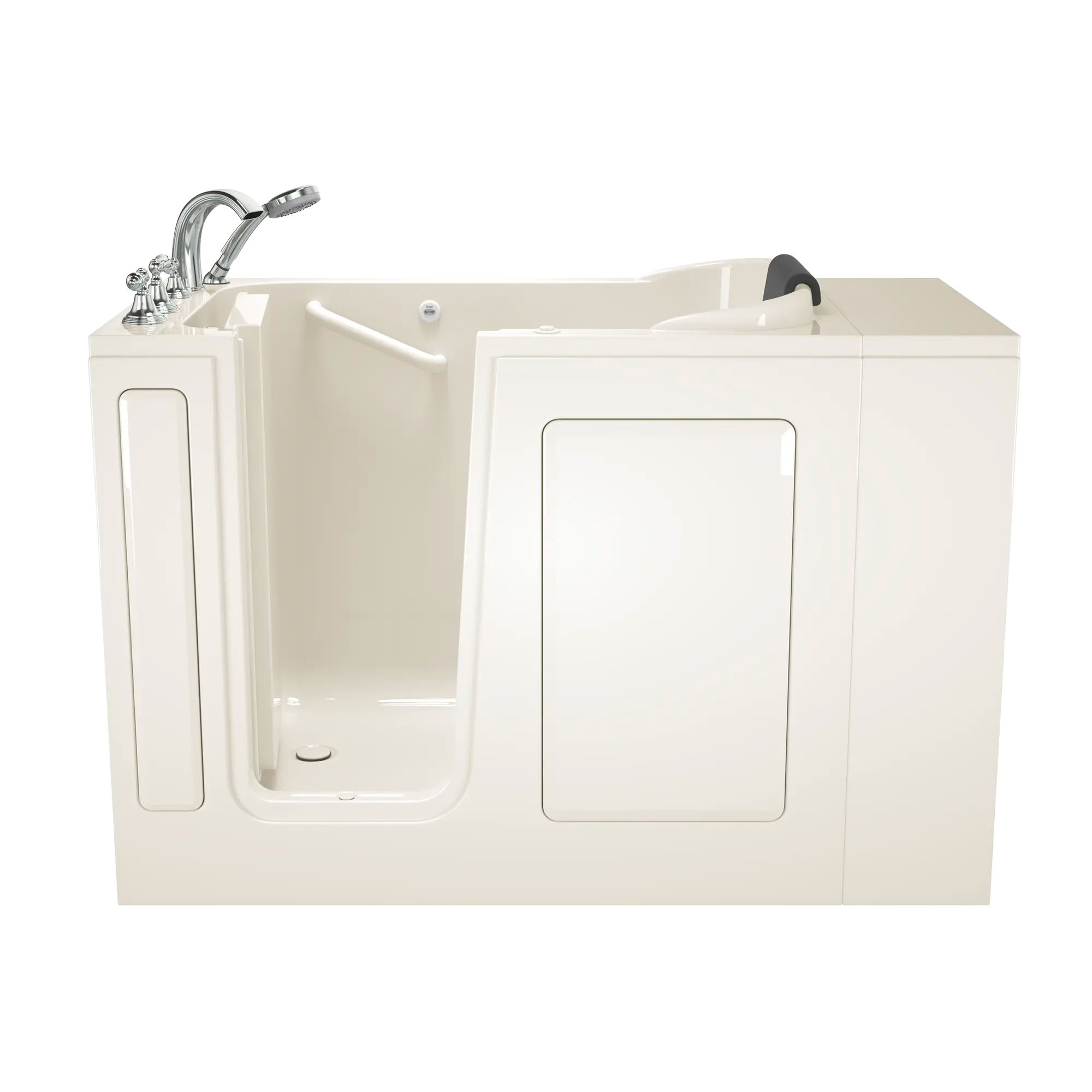 Gelcoat Premium Series 28 x 48-Inch Walk-in Tub With Air Spa System - Left-Hand Drain With Faucet // LINEN // 170527_Front_2848_109_ALL_WLL_SS4828LA-BC_LJ-BC_0_CDNwebp.webp