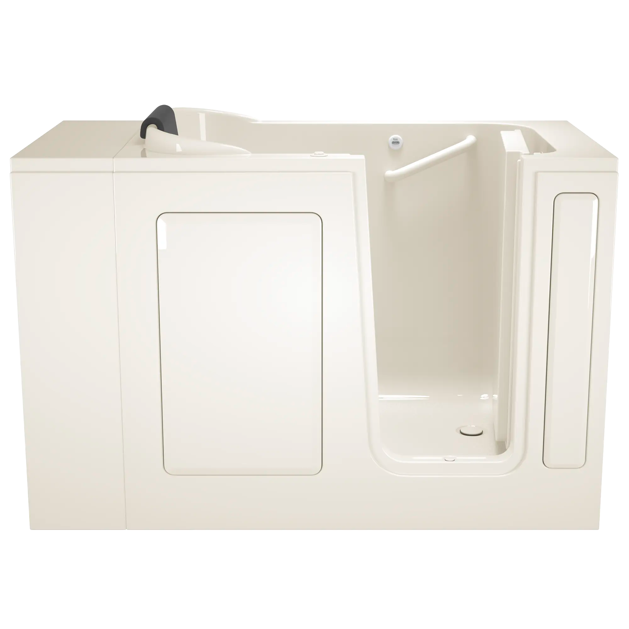 Gelcoat Premium Series 28 x 48-Inch Walk-in Tub With Air Spa System - Right-Hand Drain // LINEN // 170529_Front_2848_105_ARL_WRL_0_CDNwebp.webp