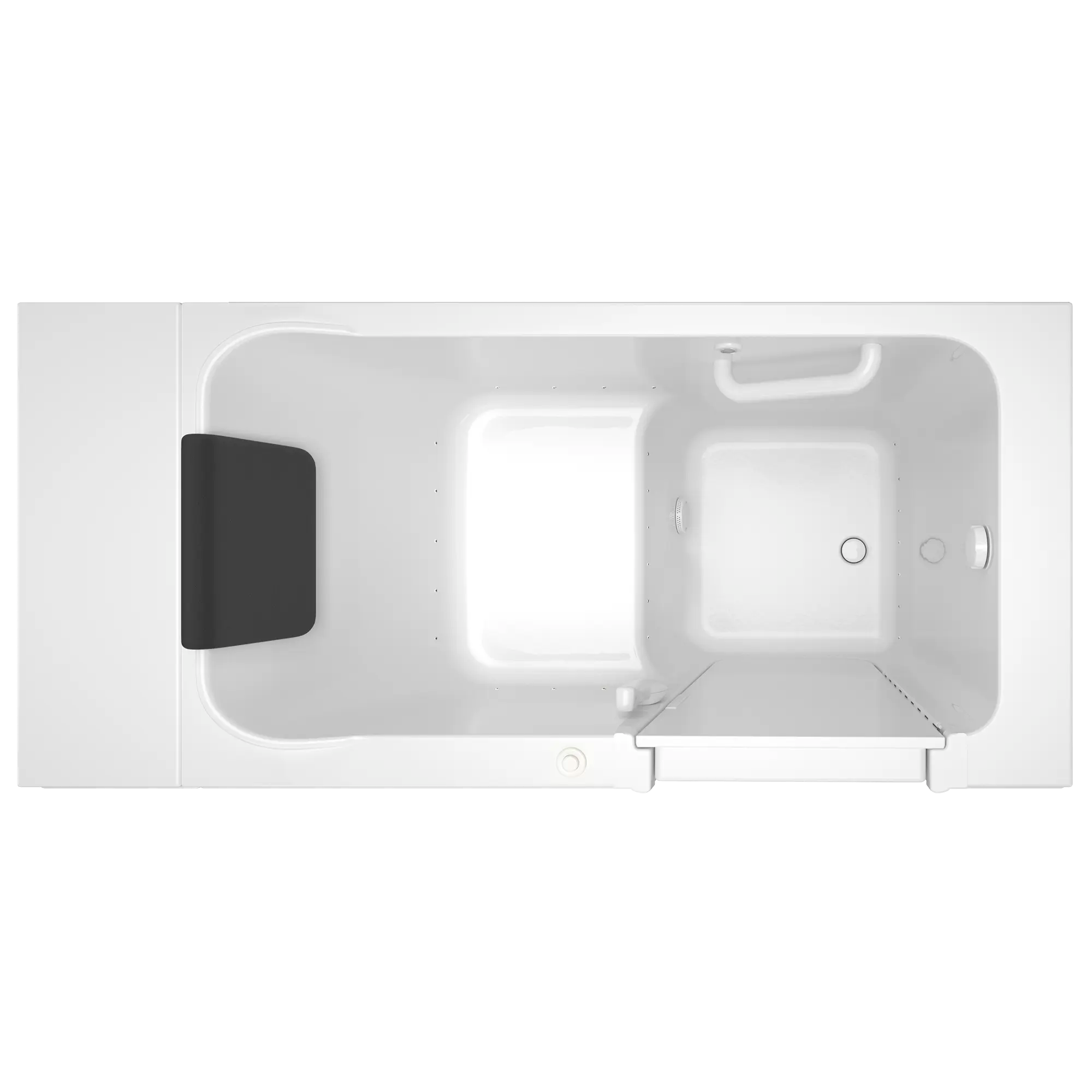 Acrylic Luxury Series 28 x 48-Inch Walk-in Tub With Air Spa System - Right-Hand Drain // WHITE // 170547_Top_2848_115_ARW_0_CDNwebp.webp