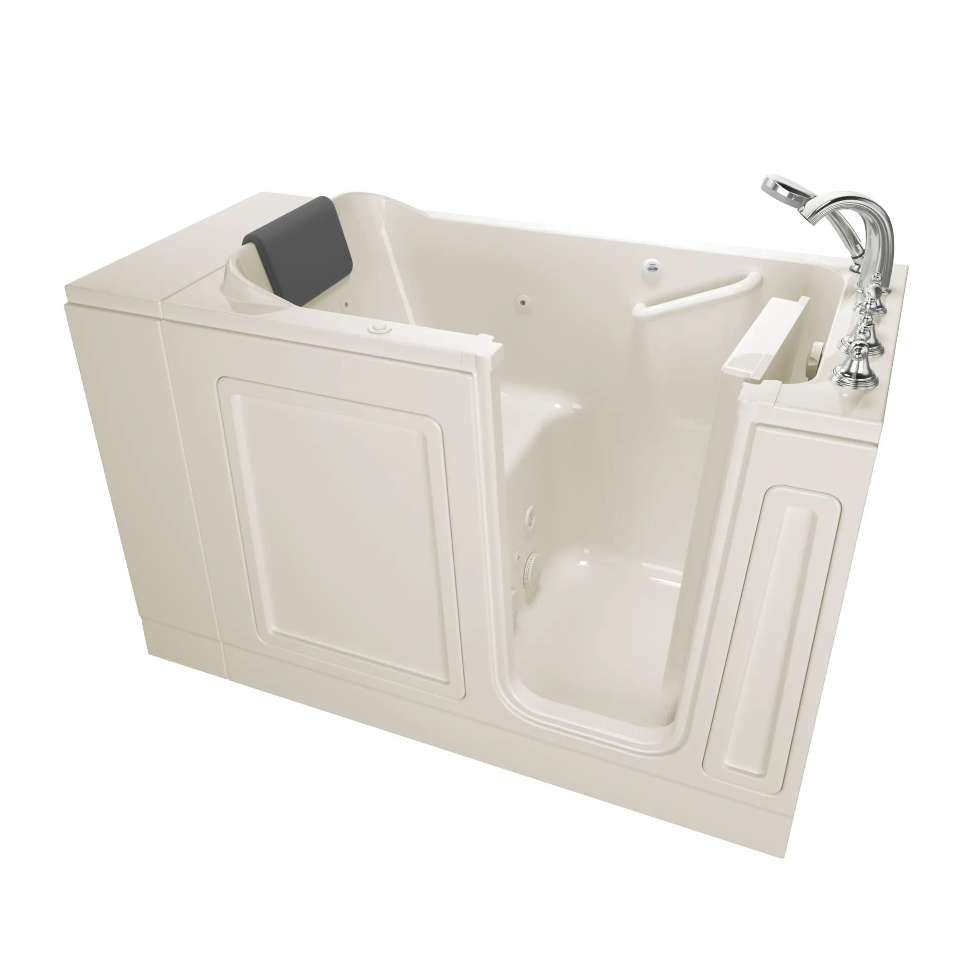 Acrylic Luxury Series 28 x 48-Inch Walk-in Tub With Whirlpool System - Right-Hand Drain With Faucet // LINEN // 170591_2848119WRL_ST4828RJ-BC_KO_0_CDNwebp.webp