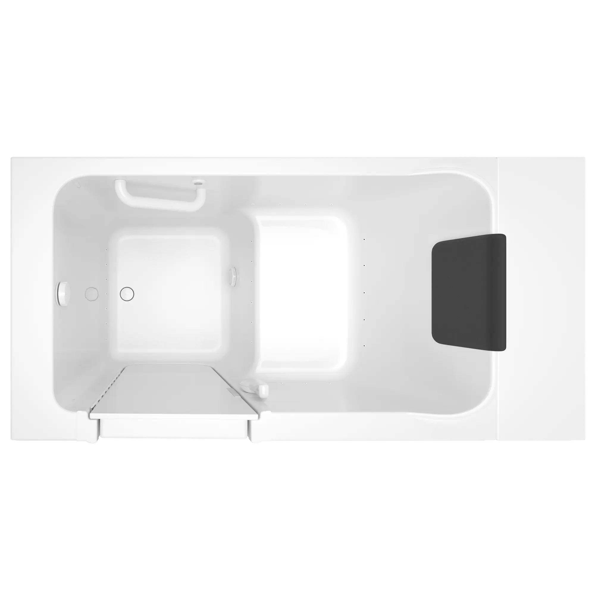 Acrylic Luxury Series 30 x 51 -Inch Walk-in Tub With Air Spa System - Left-Hand Drain // WHITE // 170600_Top_3051_115_ALW_0_CDNwebp.webp