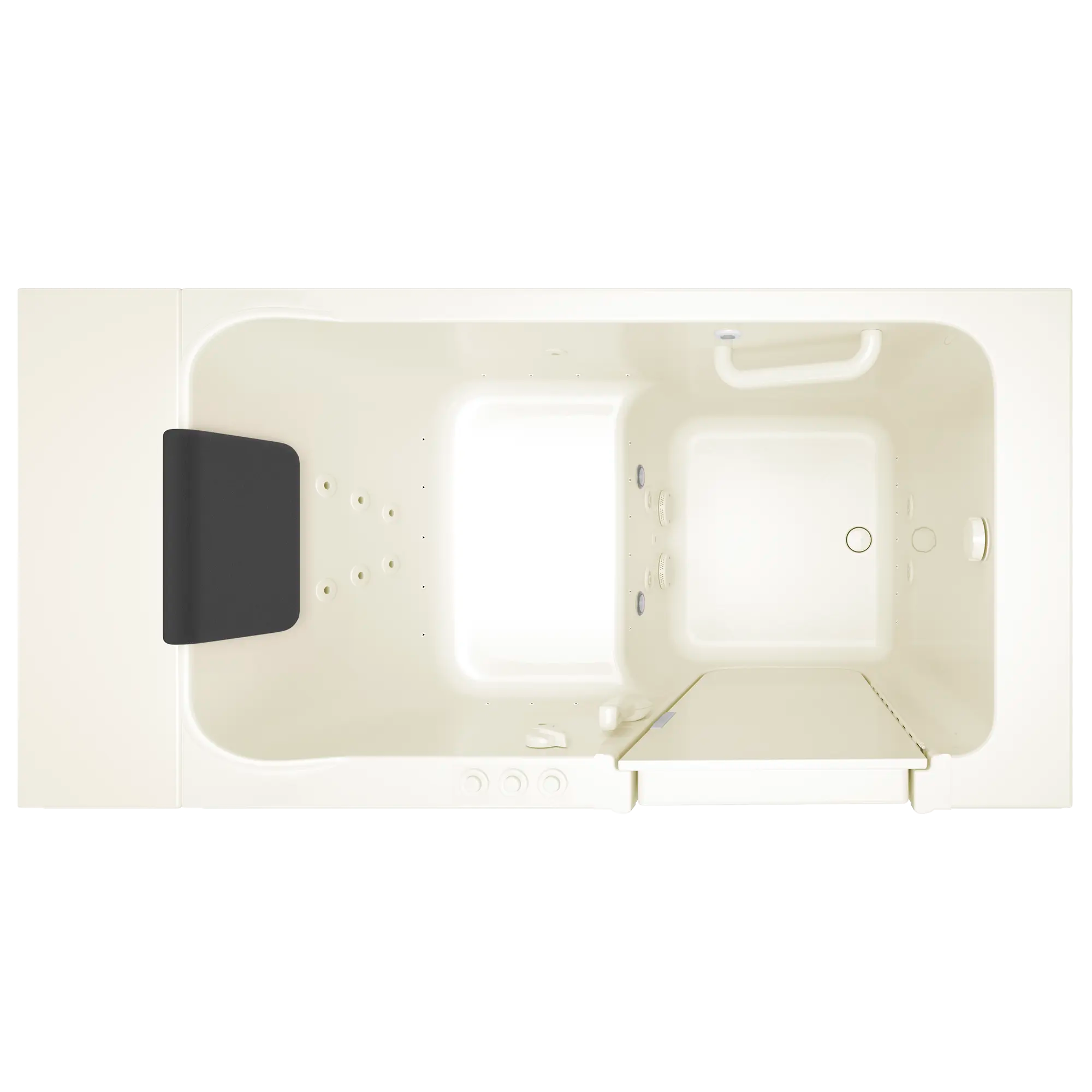 Acrylic Luxury Series 30 x 51 -Inch Walk-in Tub With Combination Air Spa and Whirlpool Systems - Right-Hand Drain // LINEN // 170604_Top_3051_115_CRL_0_CDNwebp.webp