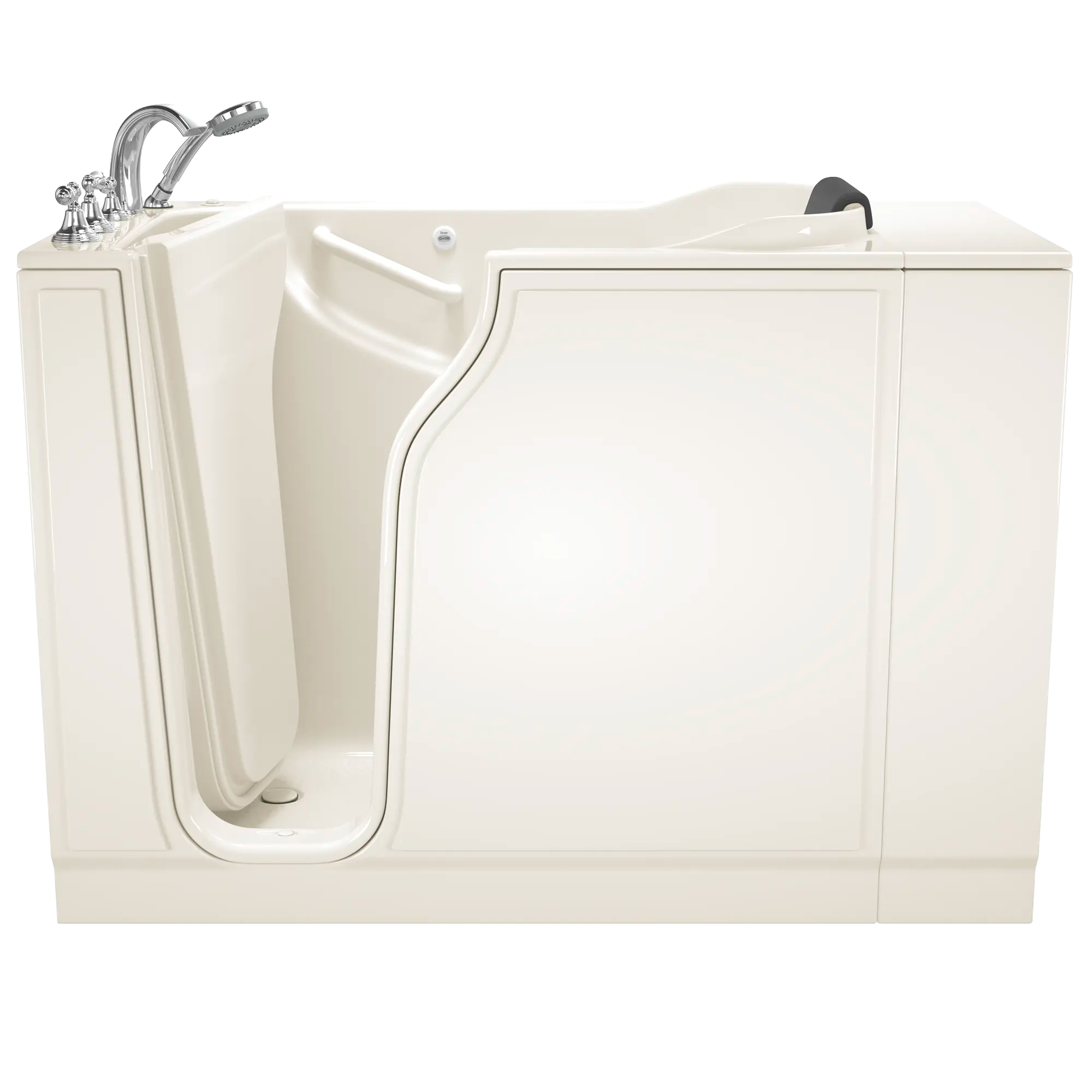 Gelcoat Premium Series 30 x 52 -Inch Walk-in Tub With Whirlpool System - Left-Hand Drain With Faucet // LINEN // 170635_Front_3052_109_ALL_WLL_SS5230LA-BC_LJ-BC_0_CDNwebp.webp