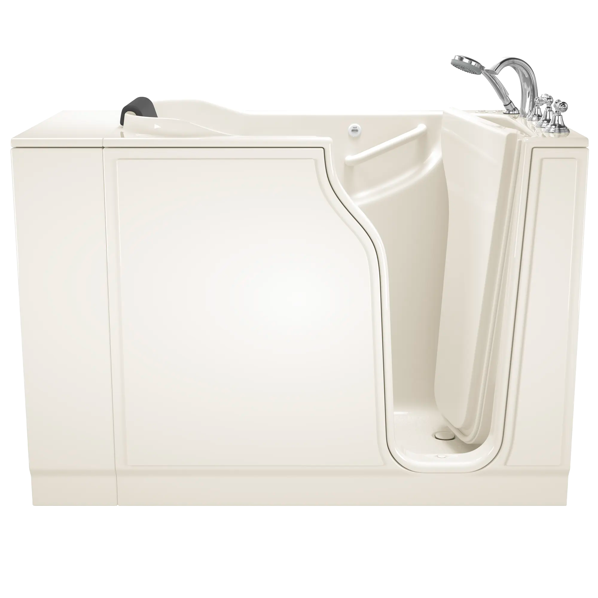 Gelcoat Premium Series 30 x 52 -Inch Walk-in Tub With Combination Air Spa and Whirlpool Systems - Right-Hand Drain With Faucet // LINEN // 170641_Front_3052_109_CRL_SS5230RD-BC_0_CDNwebp.webp