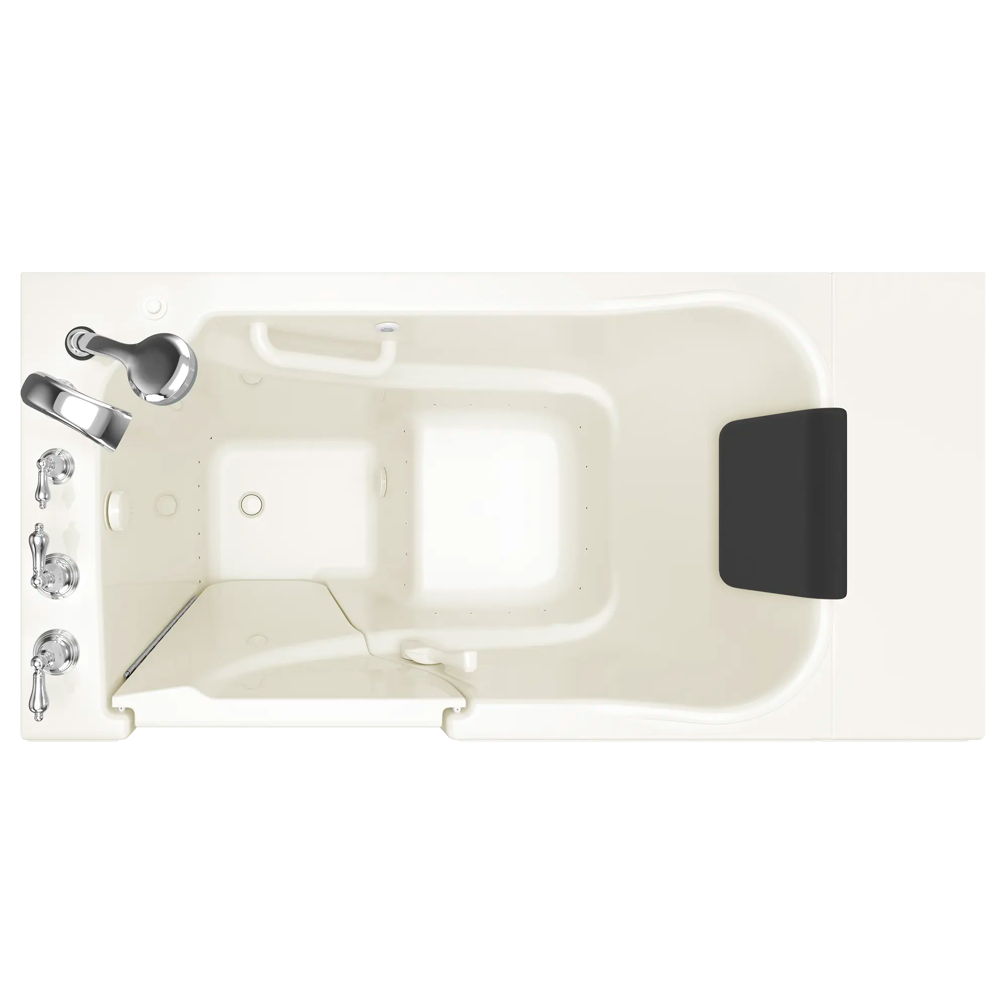 Gelcoat Premium Series 30 x 52 -Inch Walk-in Tub With Air Spa System - Left-Hand Drain With Faucet // LINEN // 170645_Top_3052_109_ALL_SS5230LA-BC_0_CDNwebp.webp
