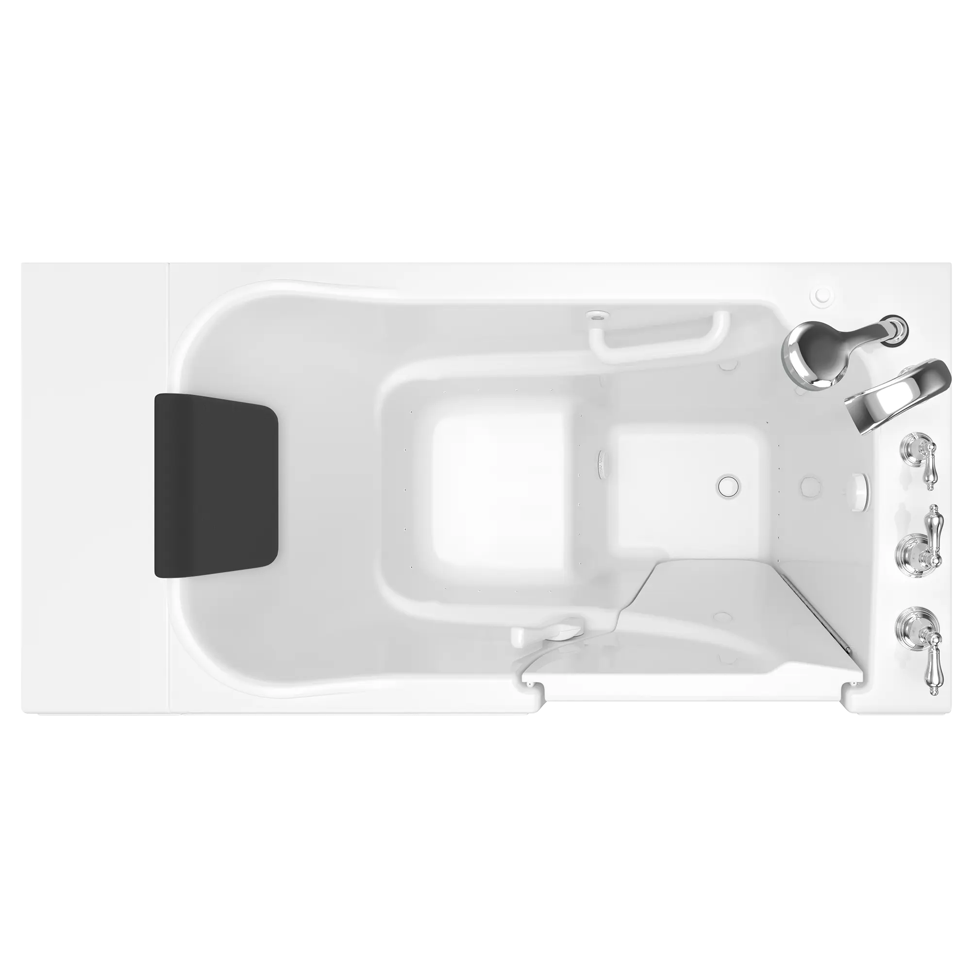 Gelcoat Premium Series 30 x 52 -Inch Walk-in Tub With Air Spa System - Right-Hand Drain With Faucet // WHITE // 170648_Top_3052_109_ARW_SS5230RA-WH_0_CDNwebp.webp