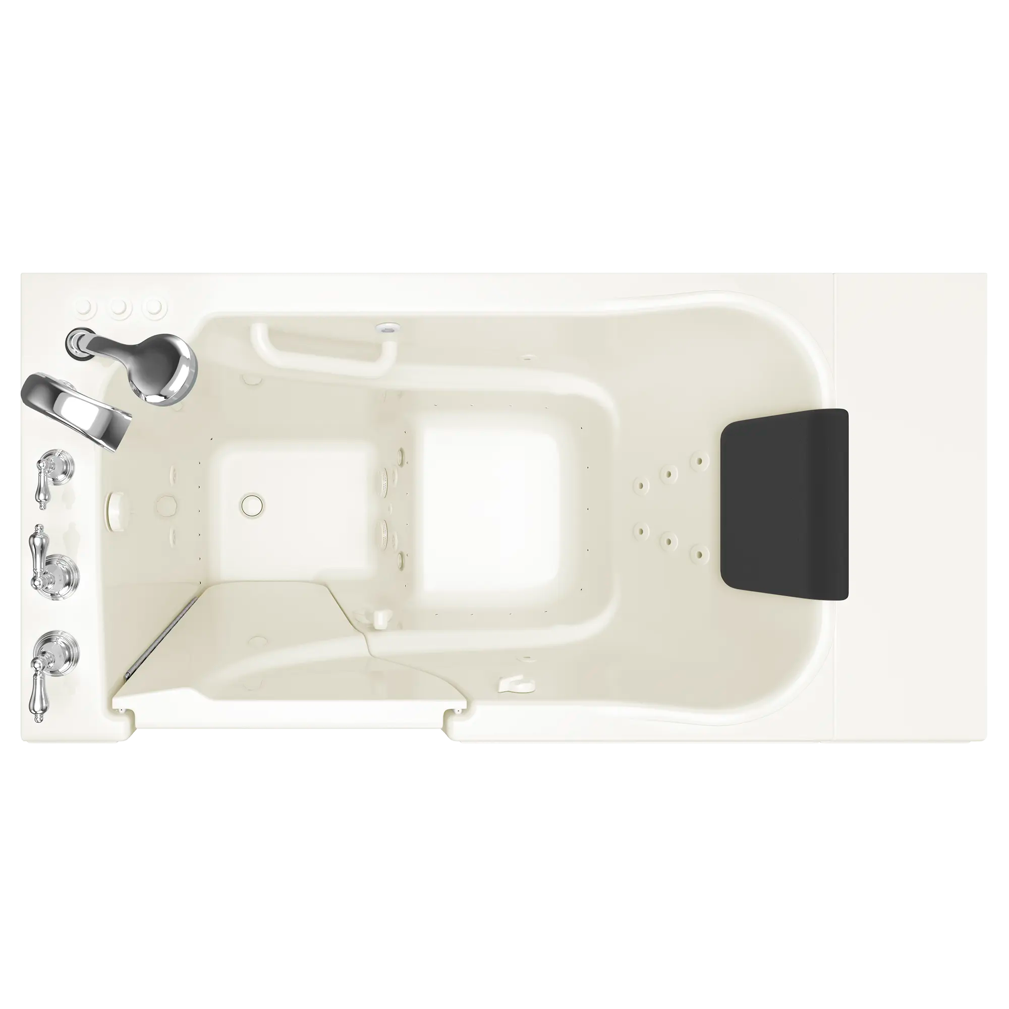 Gelcoat Premium Series 30 x 52 -Inch Walk-in Tub With Combination Air Spa and Whirlpool Systems - Left-Hand Drain With Faucet // LINEN // 170651_Top_3052_109_CLL_SS5230LD-BC_0_CDNwebp.webp