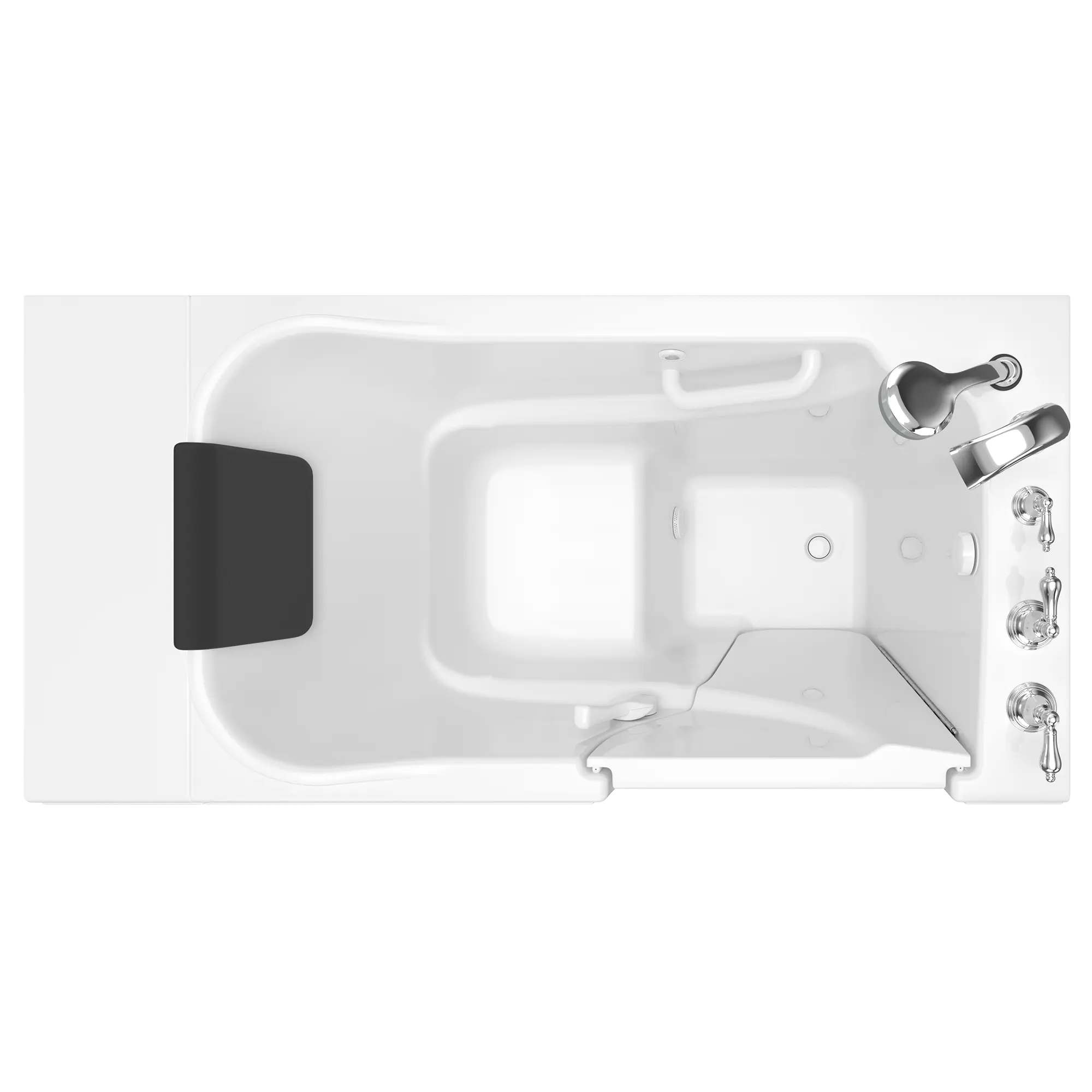 Gelcoat Premium Series 30 x 52 -Inch Walk-in Tub With Soaker System - Right-Hand Drain With Faucet // WHITE // 170657_Top_3052_109_SRW_SS5230RS-WH_0_CDNwebp.webp