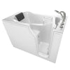 [3052.109.CRW] Gelcoat Premium Series 30 x 52 -Inch Walk-in Tub With Combination Air Spa and Whirlpool Systems - Right-Hand Drain With Faucet - Linen