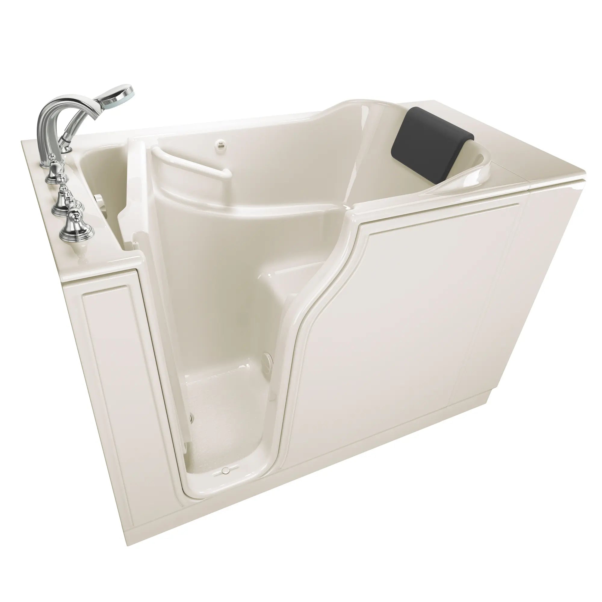 Gelcoat Premium Series 30 x 52 -Inch Walk-in Tub With Soaker System - Left-Hand Drain With Faucet // LINEN // 170669_3052109SLL_SS5230LS-BC_KO_0_CDNwebp.webp