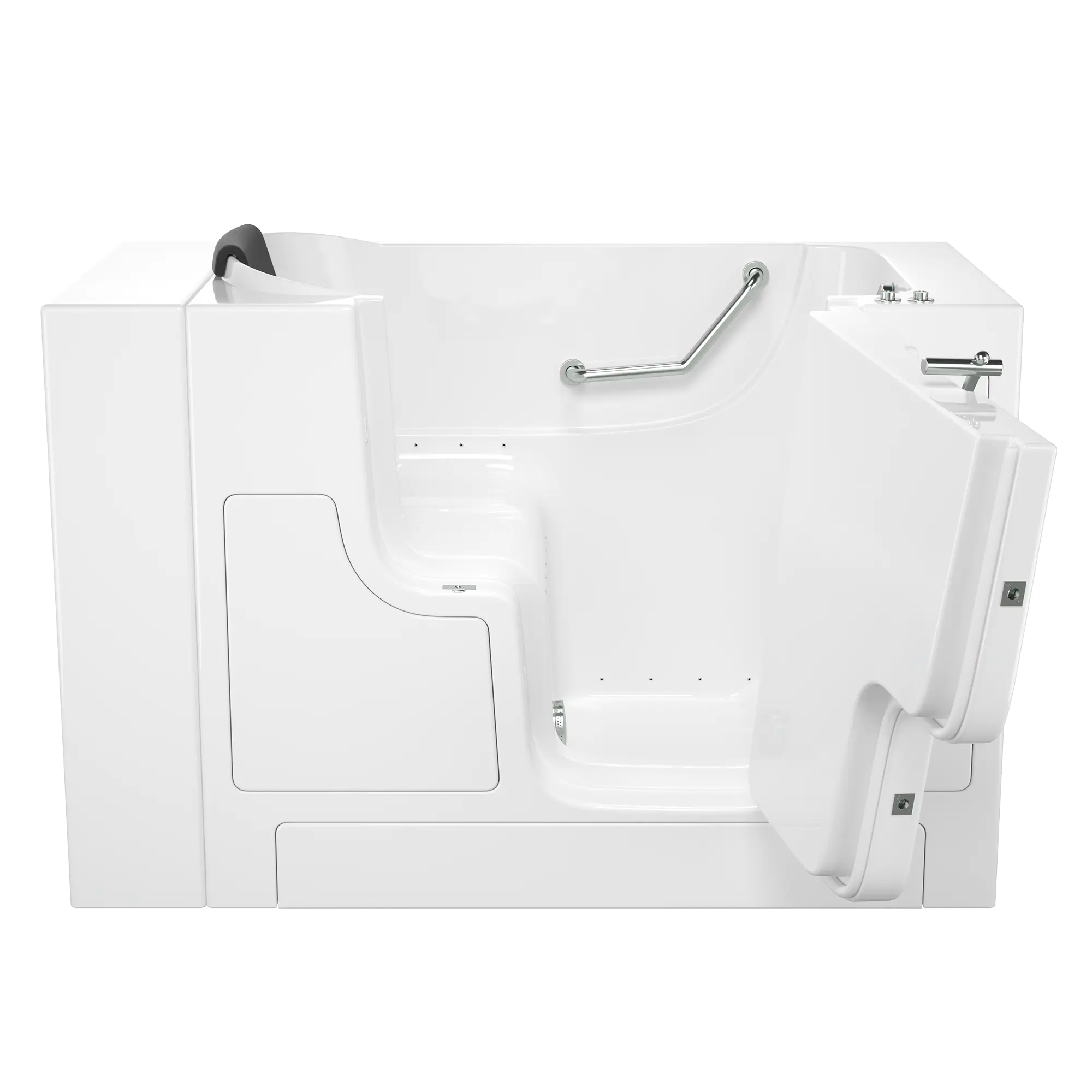 Gelcoat Premium Series 30 x 52 -Inch Walk-in Tub With Air Spa System - Right-Hand Drain // WHITE // 170677_Front_3052OD_105_ARW_0_CDNwebp.webp