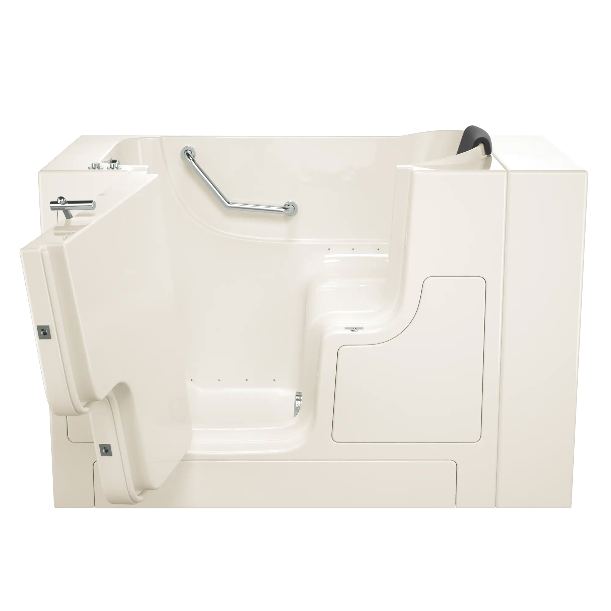 Gelcoat Premium Series 30 x 52 -Inch Walk-in Tub With Air Spa System - Left-Hand Drain // LINEN // 170679_Front_3052OD_105_ALL_0_CDNwebp.webp