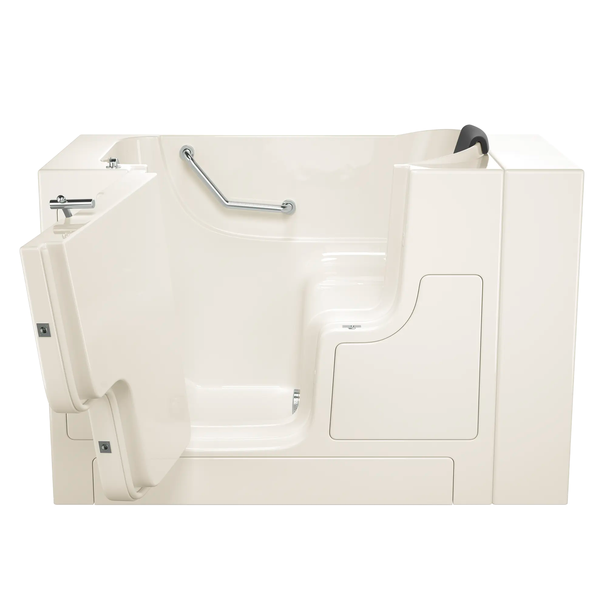 Gelcoat Premium Series 30 x 52 -Inch Walk-in Tub With Soaker System - Left-Hand Drain // LINEN // 170683_Front_3052OD_105_SLL_0_CDNwebp.webp