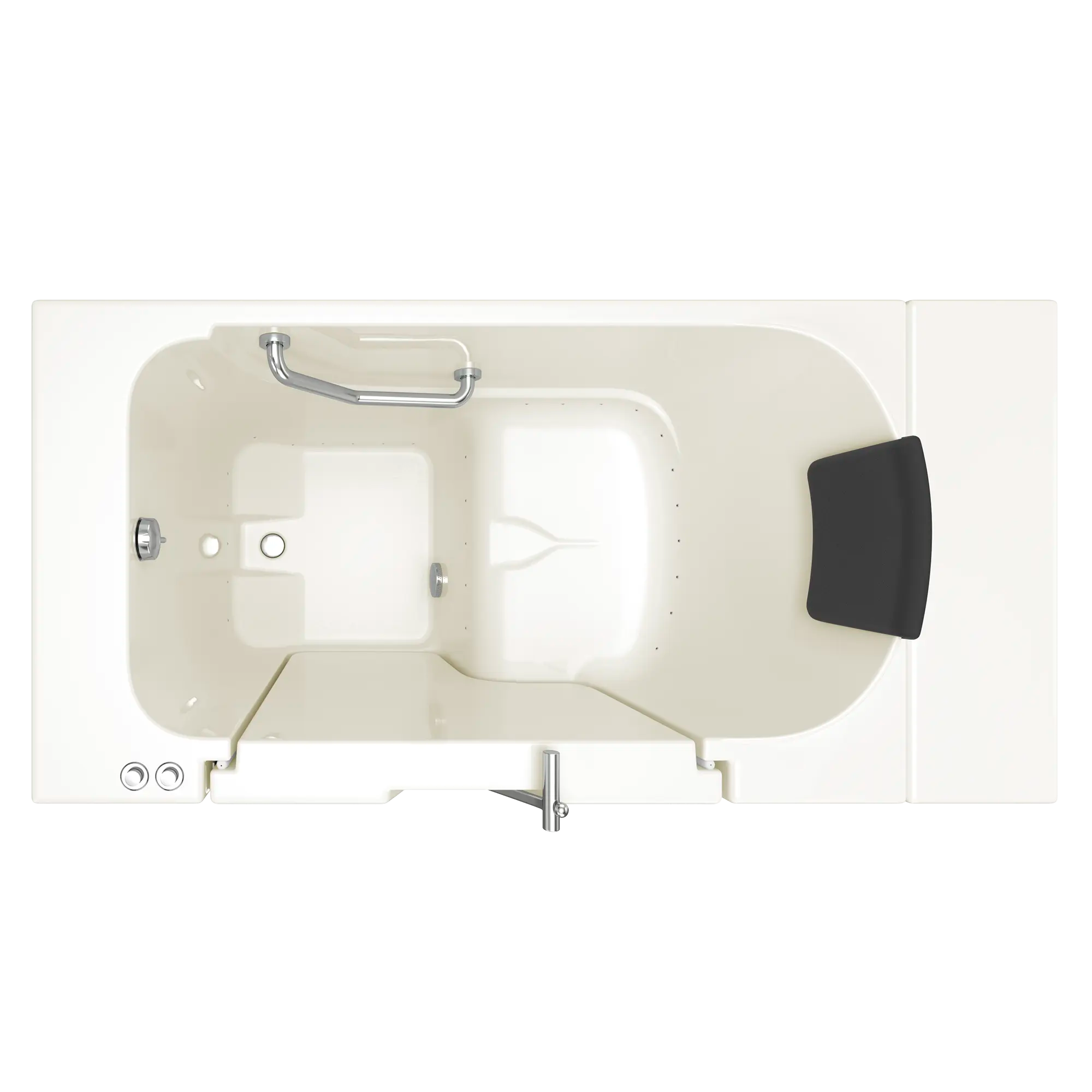 Gelcoat Premium Series 30 x 52 -Inch Walk-in Tub With Air Spa System - Left-Hand Drain // LINEN // 170694_Top_3052OD_105_ALL_0_CDNwebp.webp