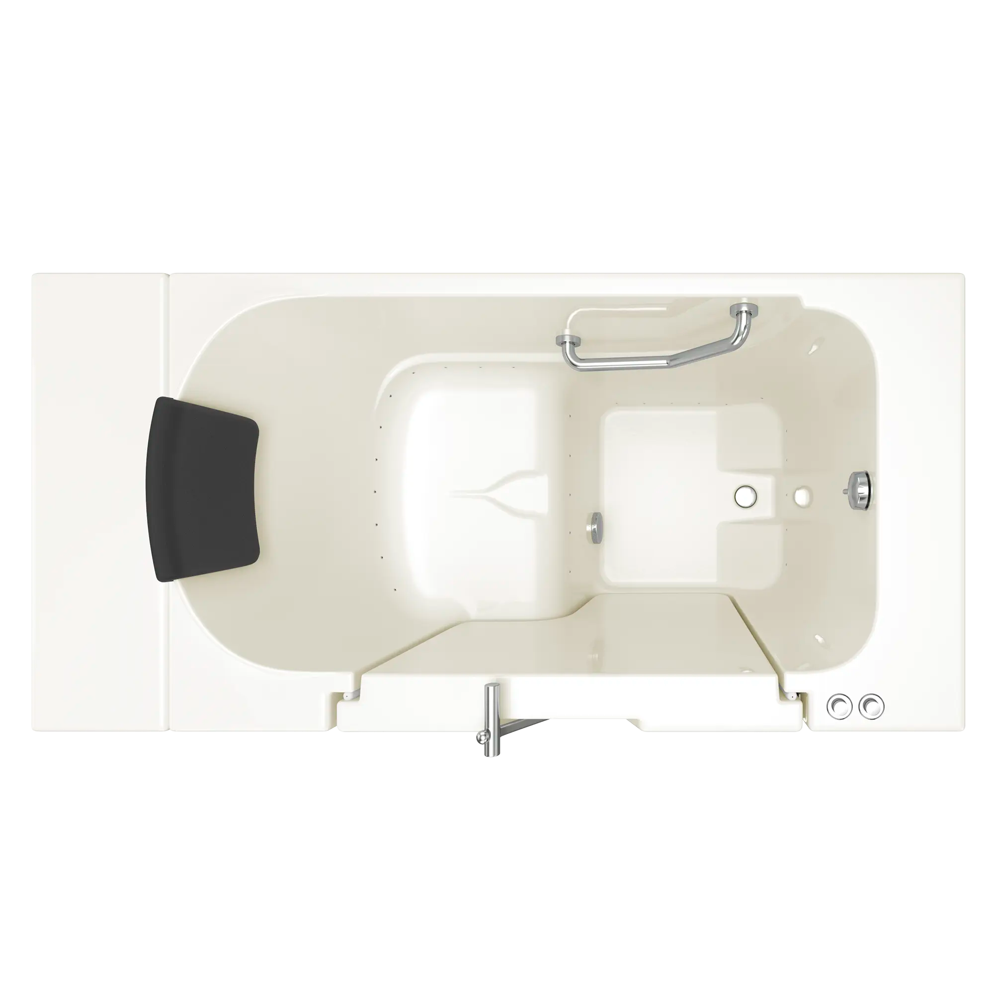 Gelcoat Premium Series 30 x 52 -Inch Walk-in Tub With Air Spa System - Right-Hand Drain // LINEN // 170698_Top_3052OD_105_ARL_0_CDNwebp.webp