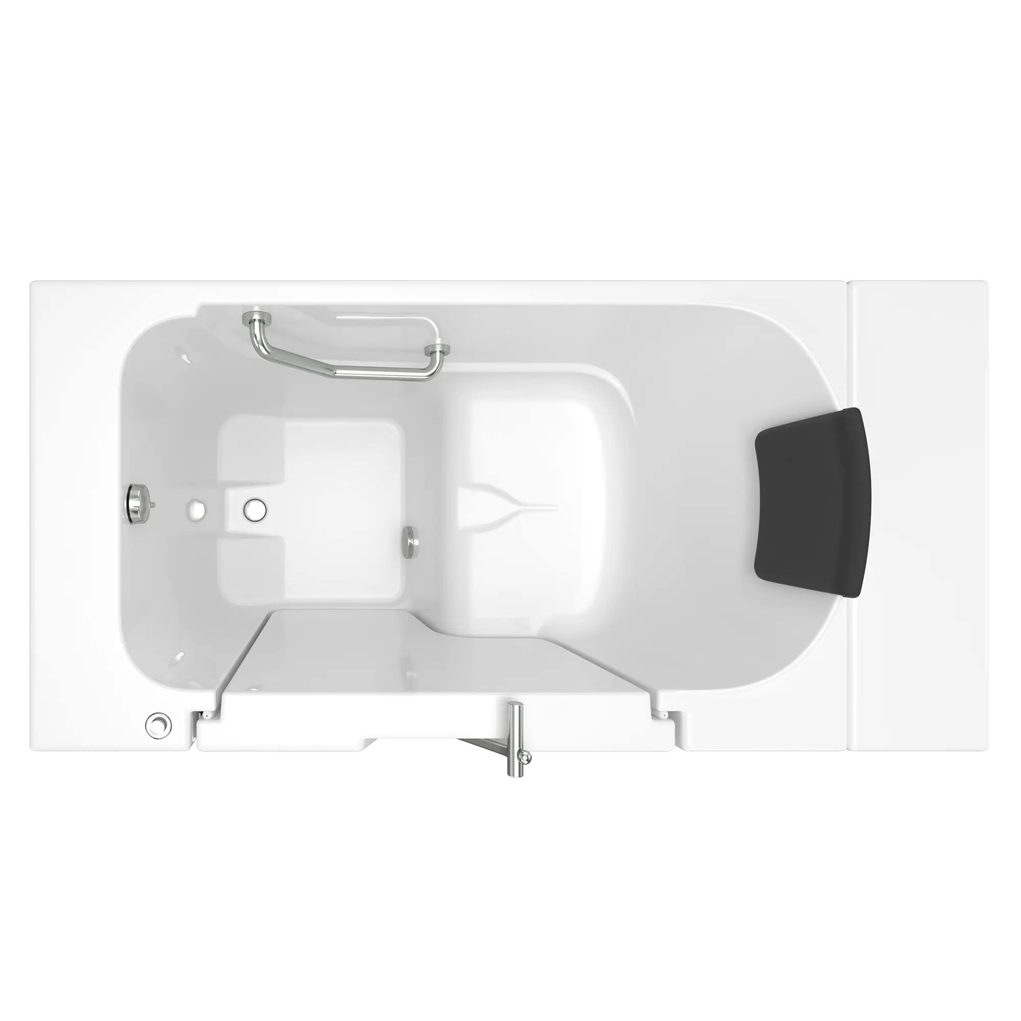 Gelcoat Premium Series 30 x 52 -Inch Walk-in Tub With Soaker System - Left-Hand Drain // WHITE // 170700_Top_3052OD_105_SLW_0_CDNwebp.webp