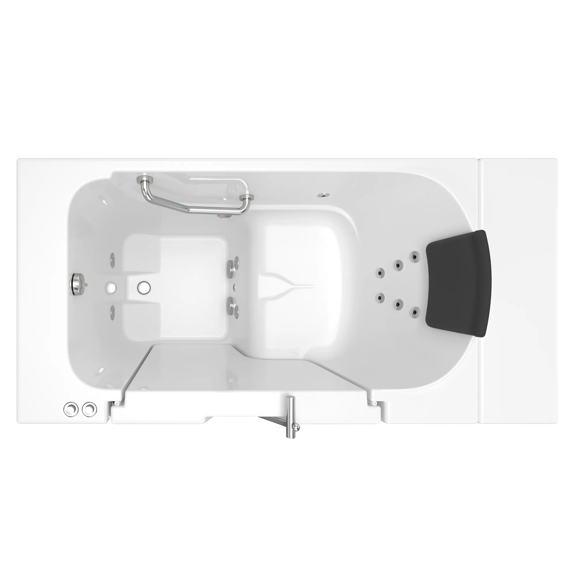 Gelcoat Premium Series 30 x 52 -Inch Walk-in Tub With Whirlpool System - Left-Hand Drain // WHITE // 170705_Top_3052OD_105_WLW_0_CDNwebp.webp