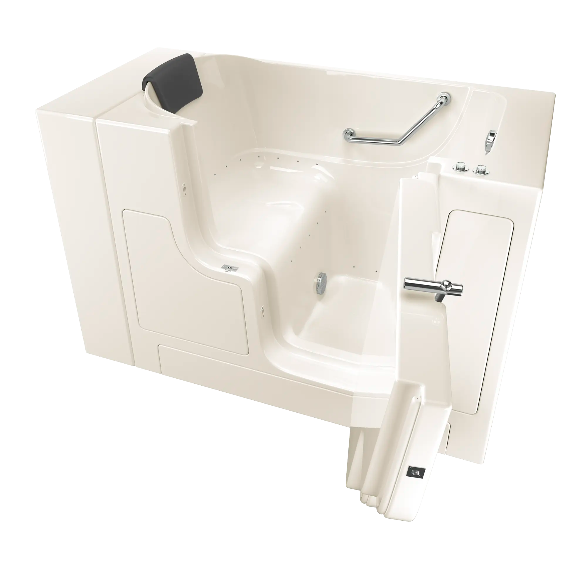 Gelcoat Premium Series 30 x 52 -Inch Walk-in Tub With Air Spa System - Right-Hand Drain // LINEN // 170707_3052OD105ARL_KO_0_CDNwebp.webp