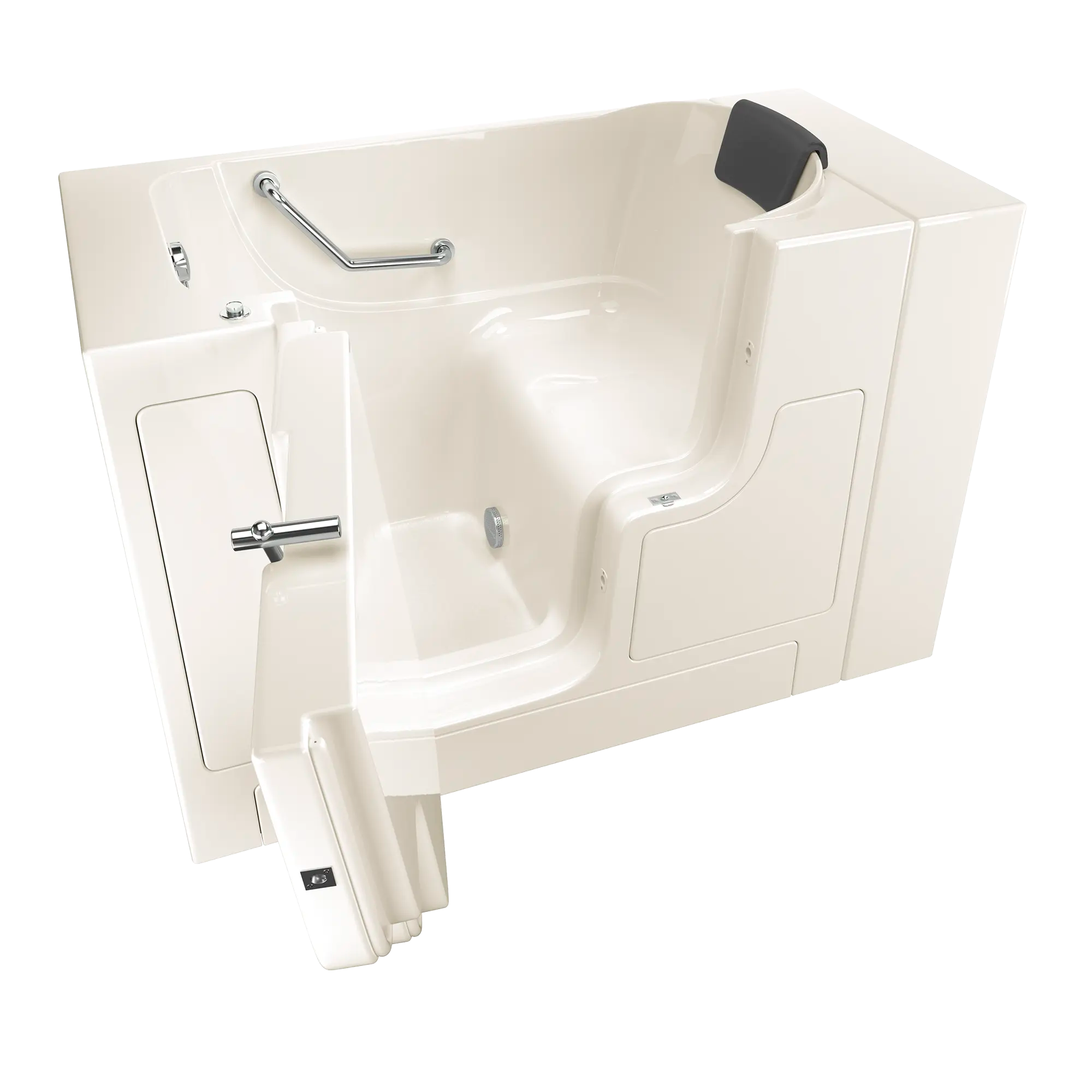 Gelcoat Premium Series 30 x 52 -Inch Walk-in Tub With Soaker System - Left-Hand Drain // LINEN // 170713_3052OD105SLL_KO_0_CDNwebp.webp