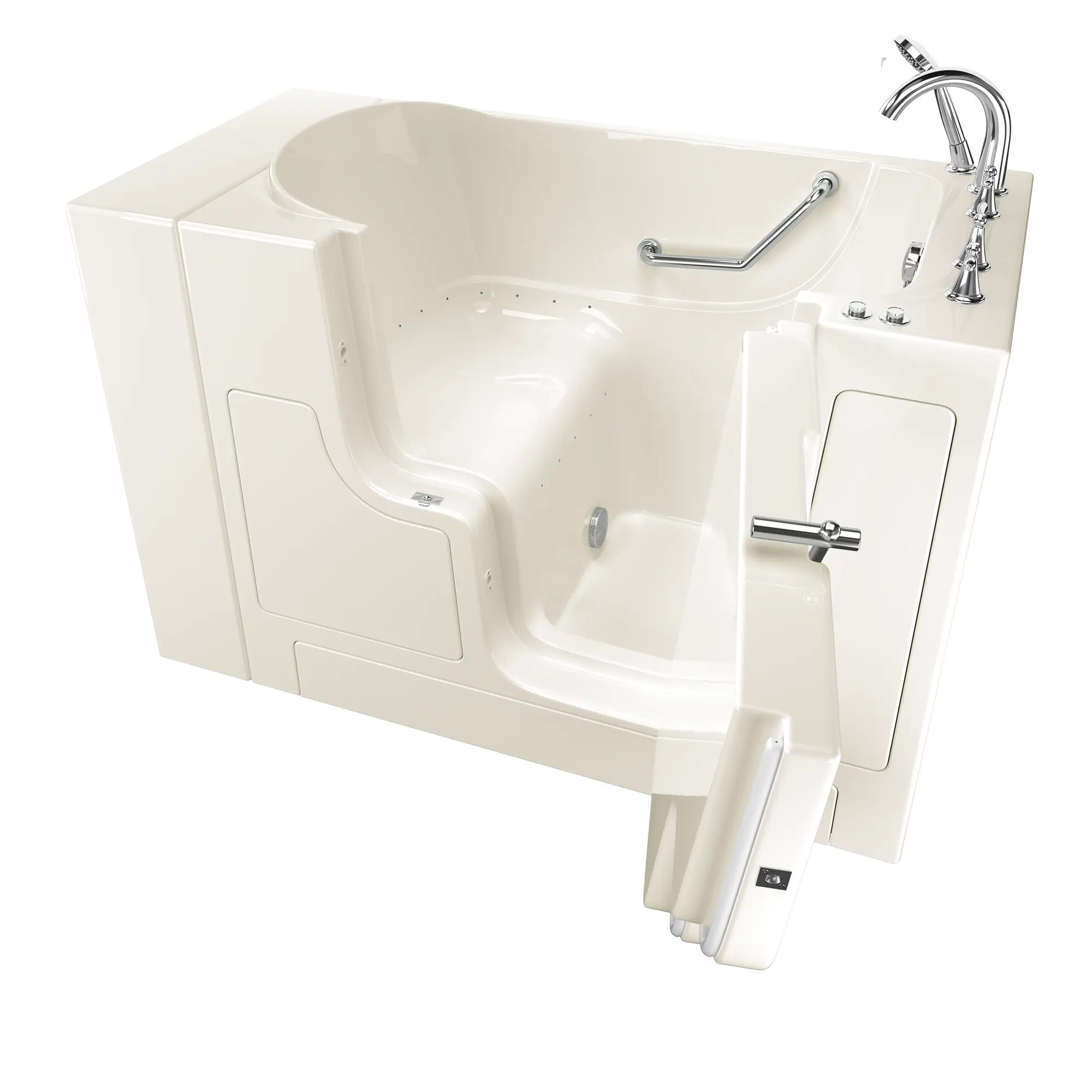 Gelcoat Value Series 30 x 52 -Inch Walk-in Tub With Air Spa System - Right-Hand Drain With Faucet // LINEN // 170750_3052OD709ARL_SS9OD5230RA-BC_KO_0_CDNwebp.webp