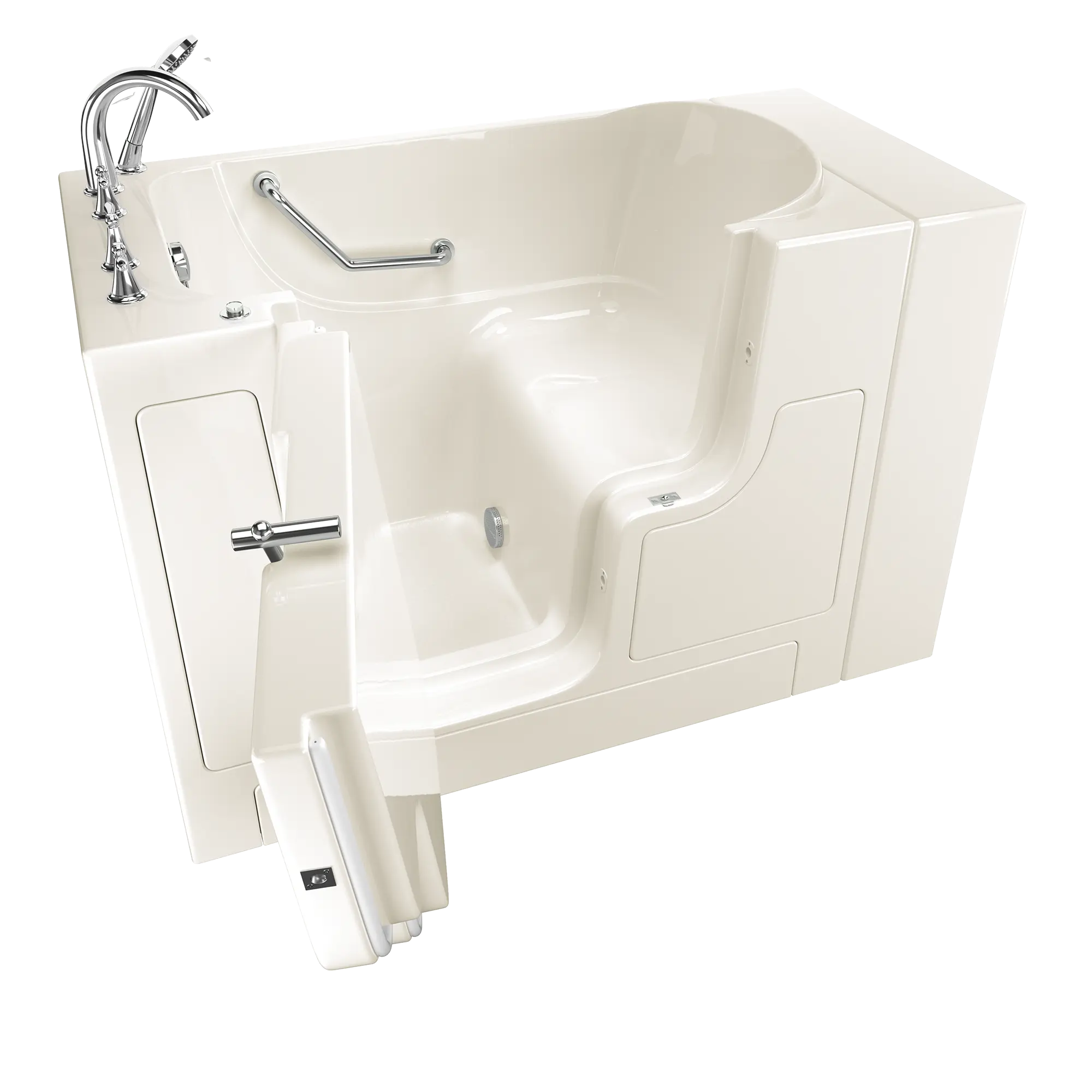 Gelcoat Value Series 30 x 52 -Inch Walk-in Tub With Soaker System - Left-Hand Drain With Faucet // LINEN // 170753_3052OD709SLL_SS9OD5230LS-BC_KO_0_CDNwebp.webp