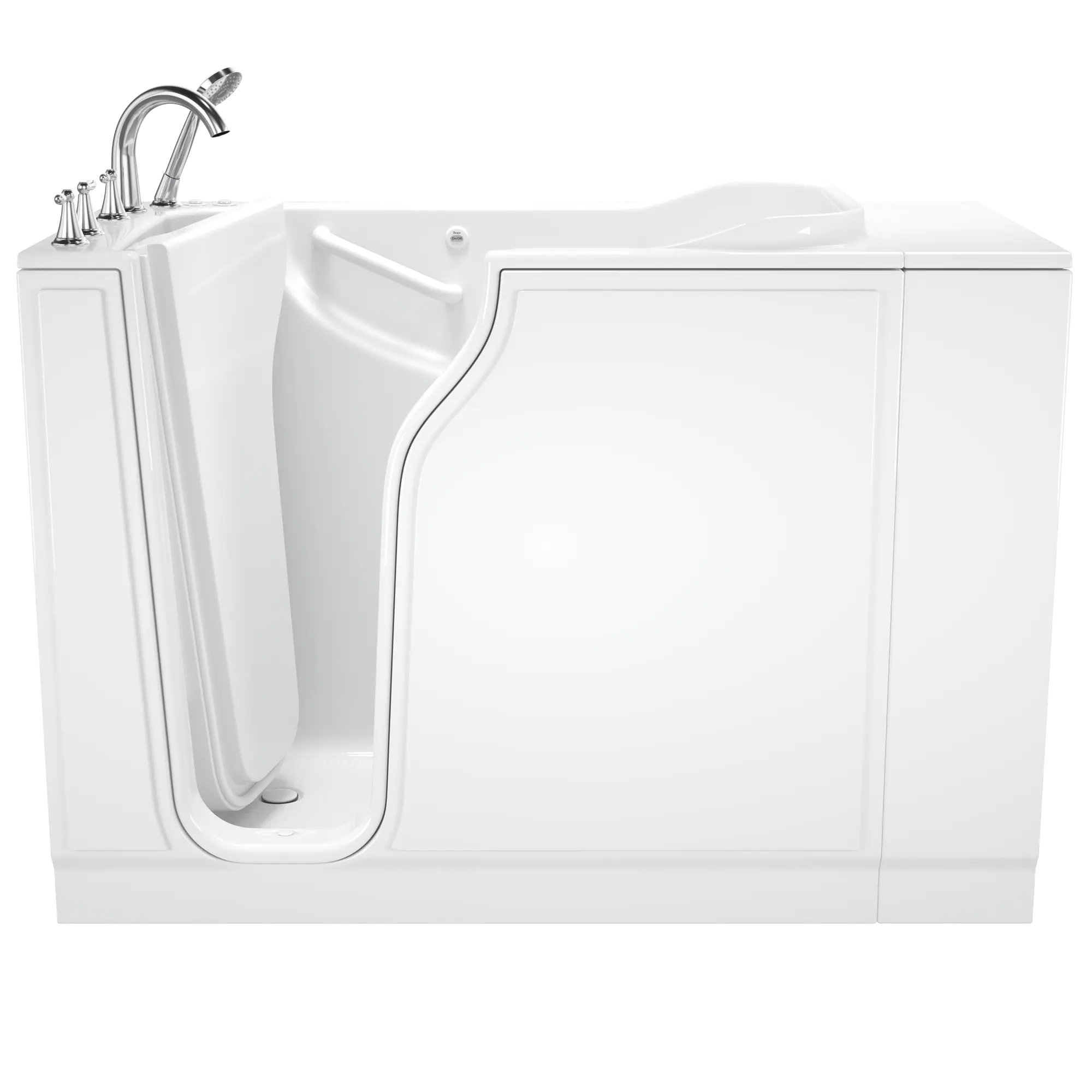 Gelcoat Value Series 30 x 52 -Inch Walk-in Tub With Combination Air Spa and Whirlpool Systems - Left-Hand Drain With Faucet // WHITE // 170762_Front_3052309CLW_509_SSV5230LD-WH_KO_0_CDNwebp.webp